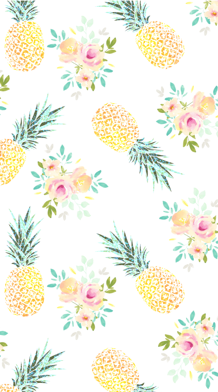 Vintage Pineapple Patterns Wallpapers