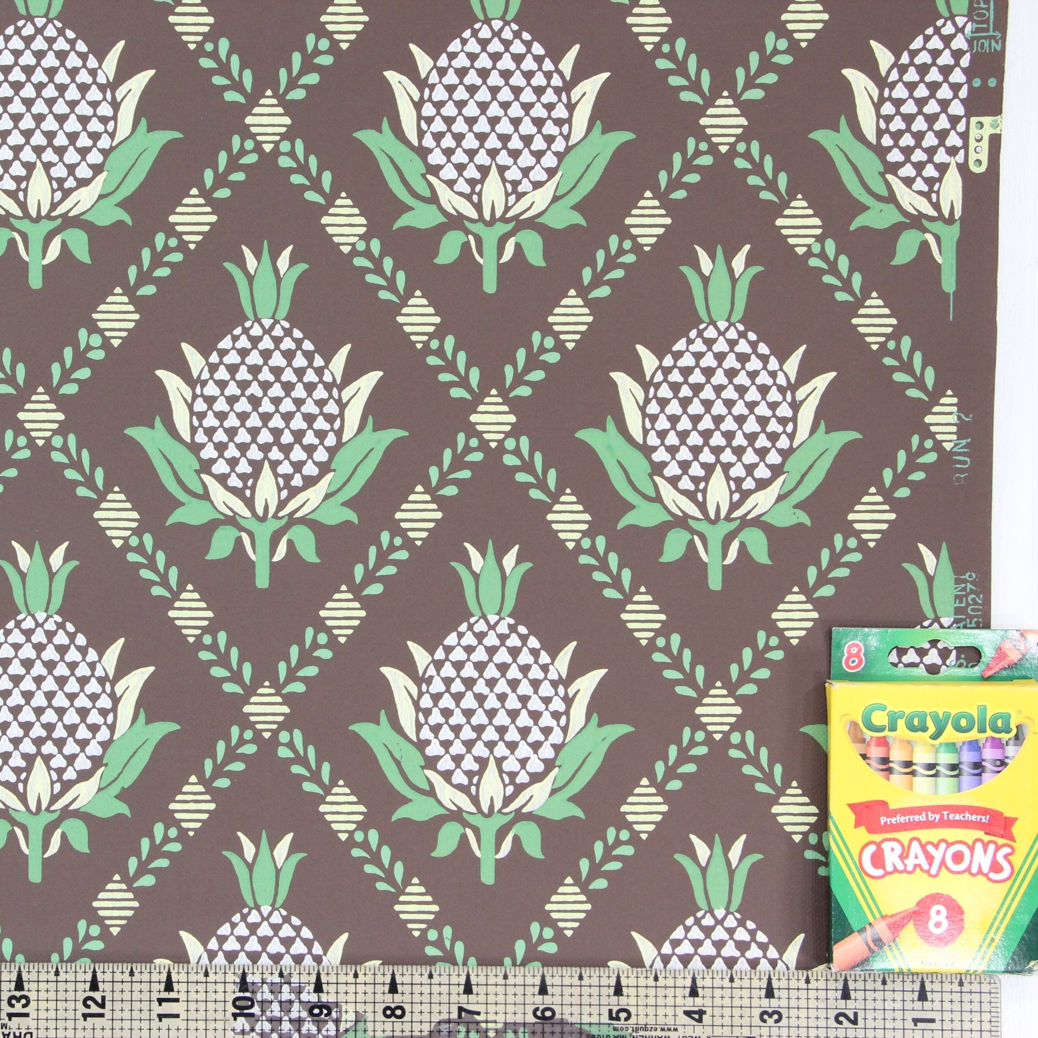 Vintage Pineapple Patterns Wallpapers