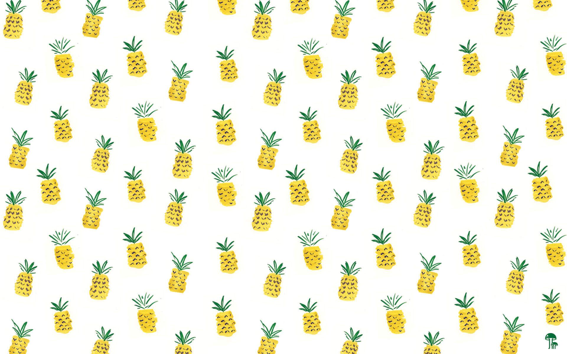 Vintage Pineapple Patterns Wallpapers