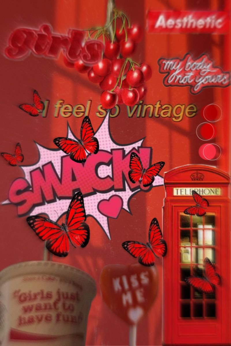 Vintage Red Aesthetic Wallpapers