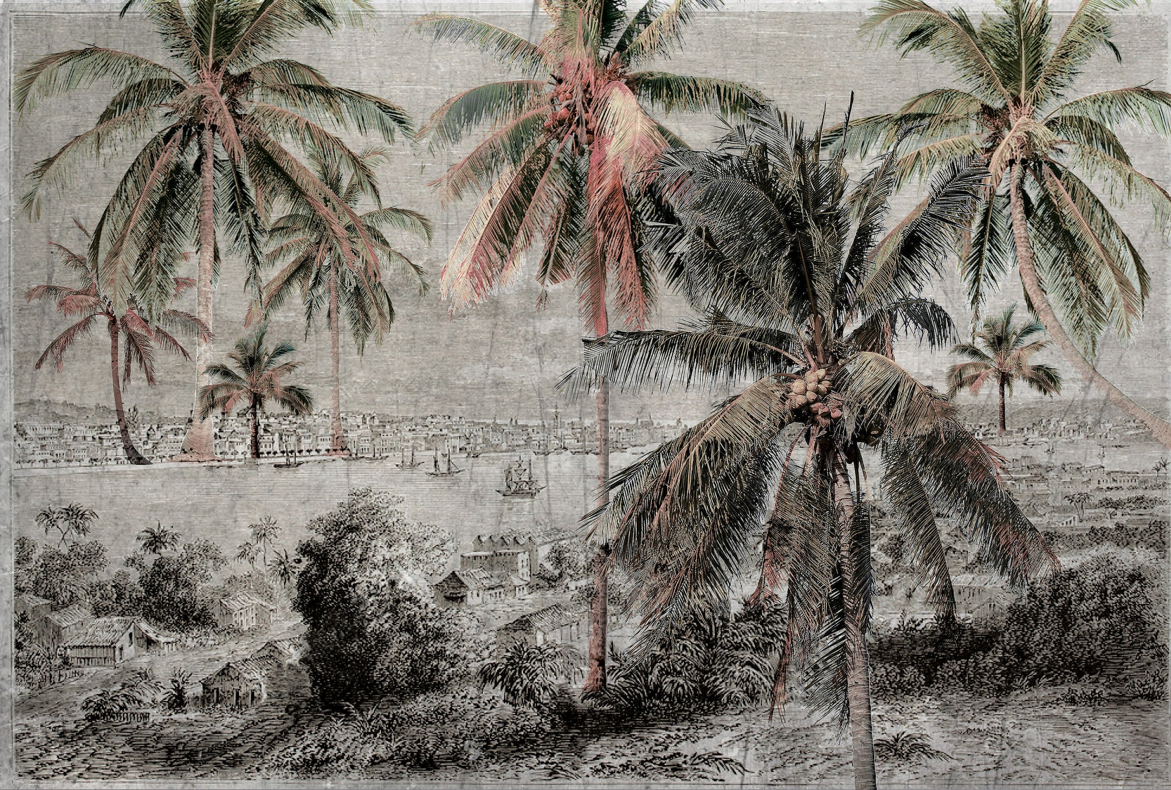 Vintage Tropical Wallpapers