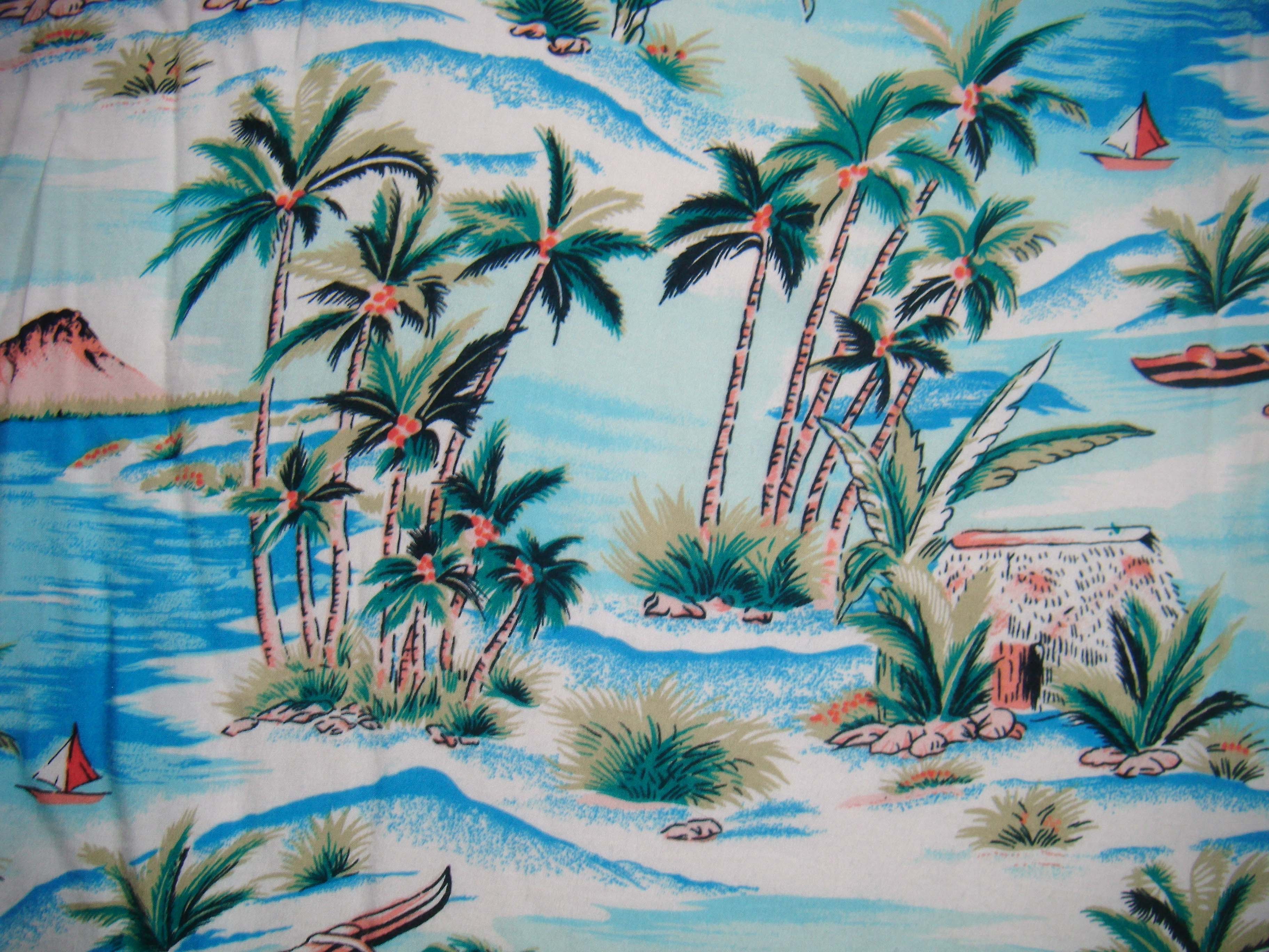 Vintage Tropical Wallpapers