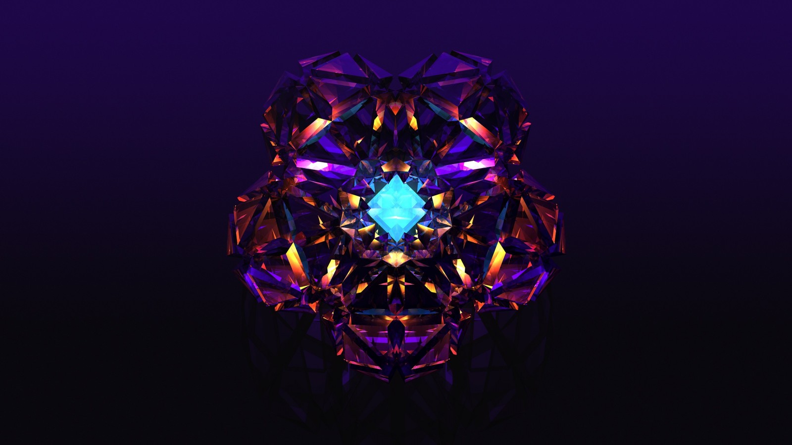 Violet Kaleidoscope Digital Art Wallpapers