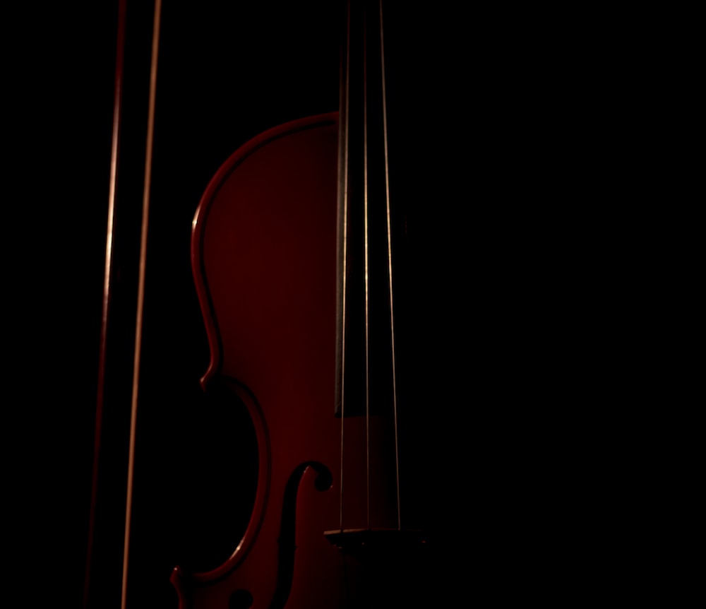 Violin Black Background