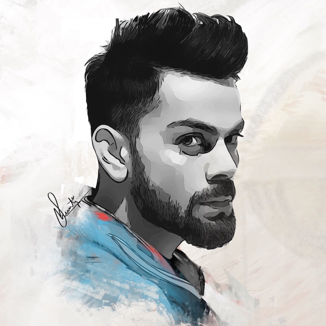 Virat Kohli Listen Music Style Wallpapers