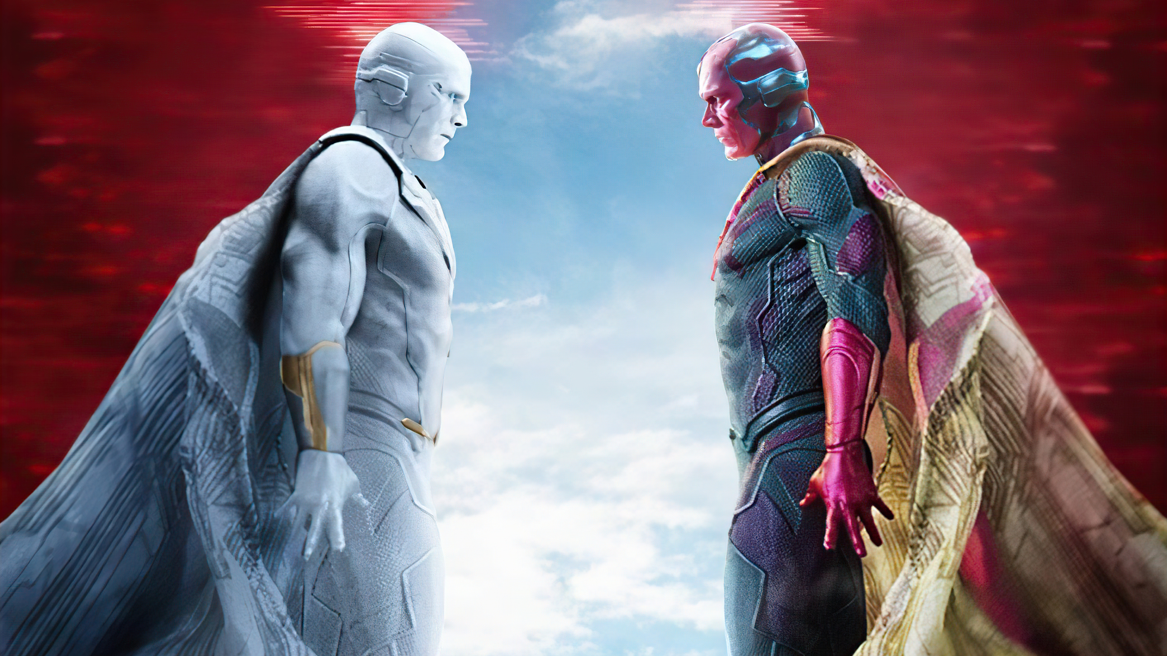 Vision Vs Vision Wandavision Wallpapers