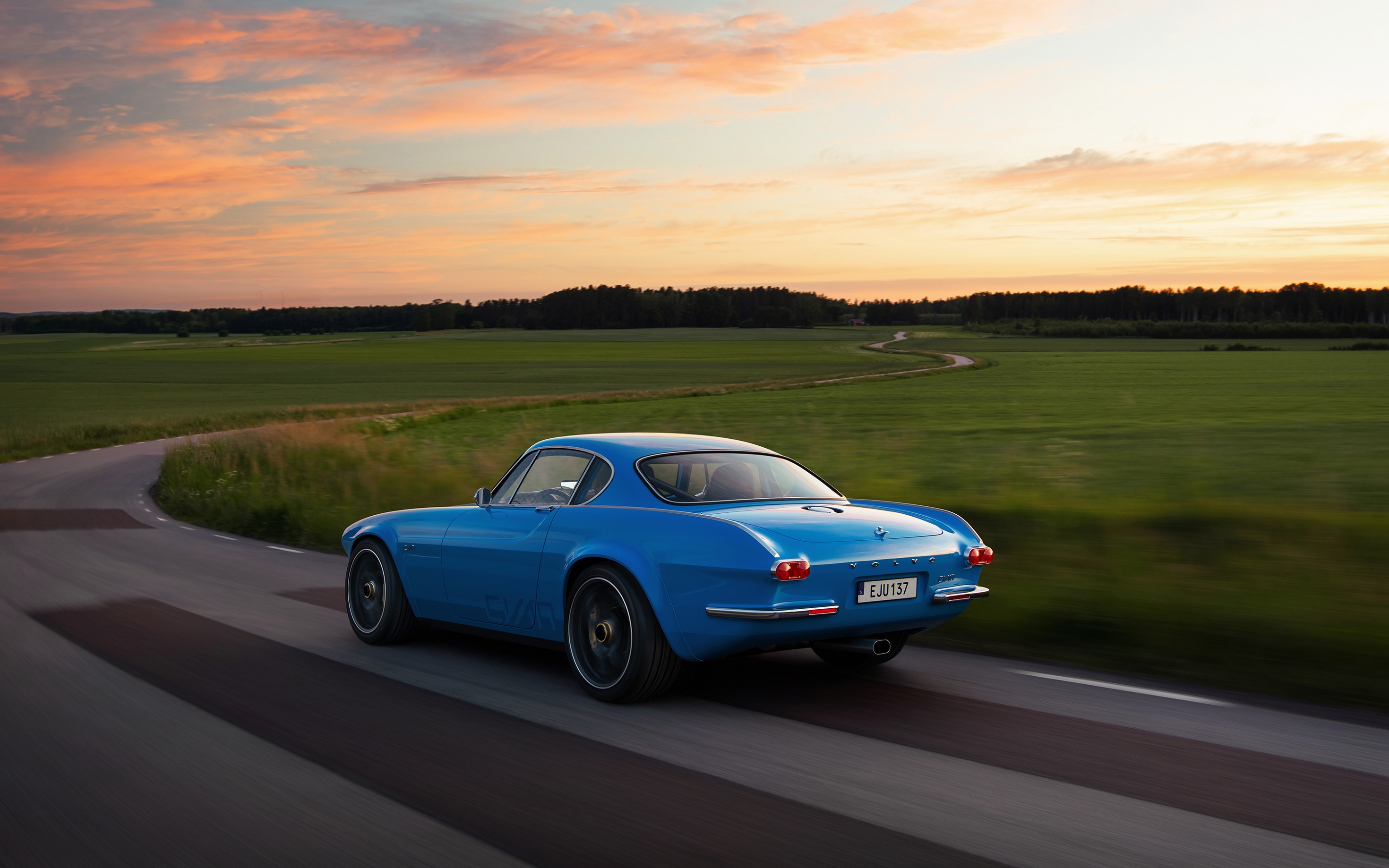 Volvo P1800 Cyan Wallpapers