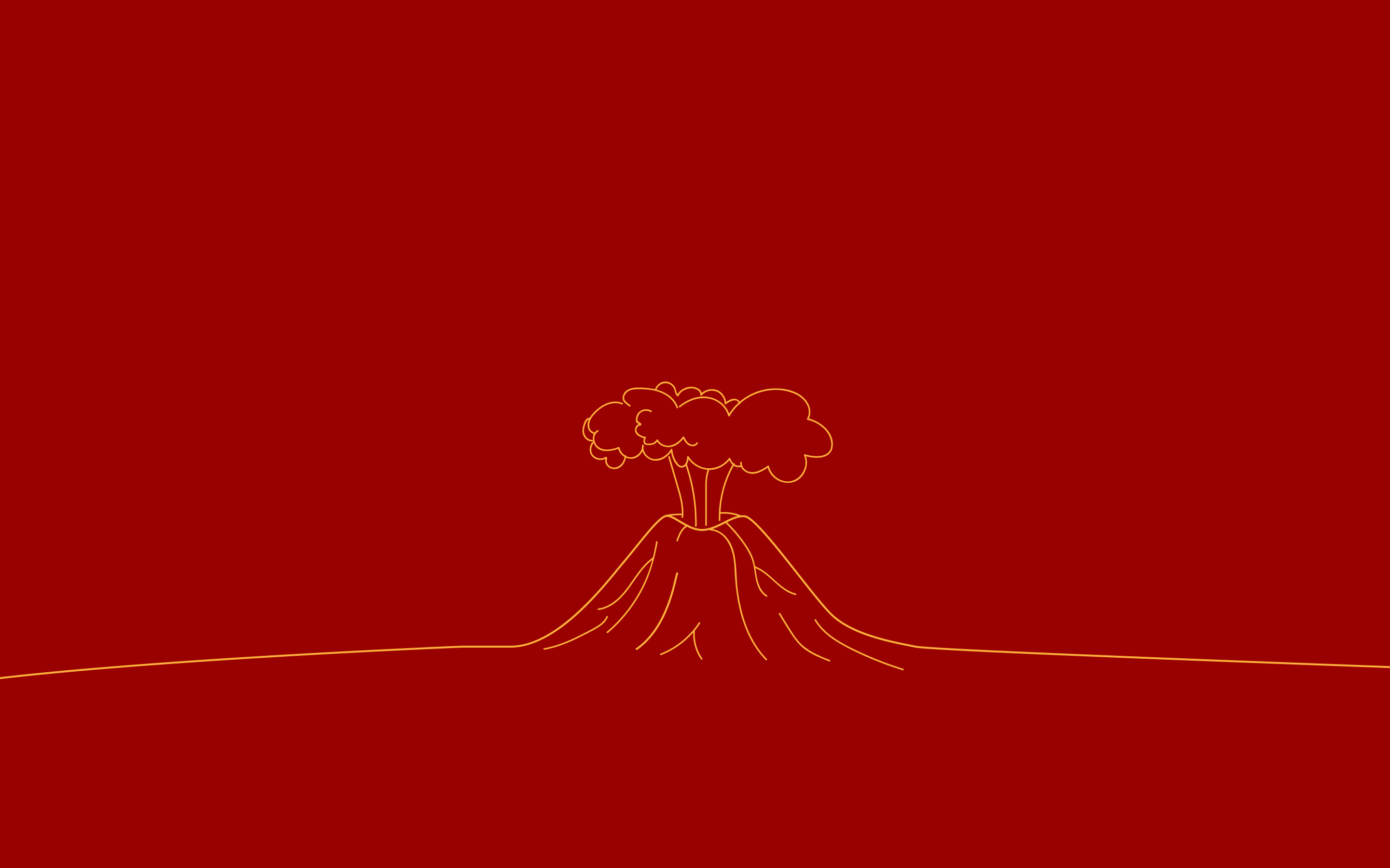 Vulkan (Volcano) Minimal Wallpapers