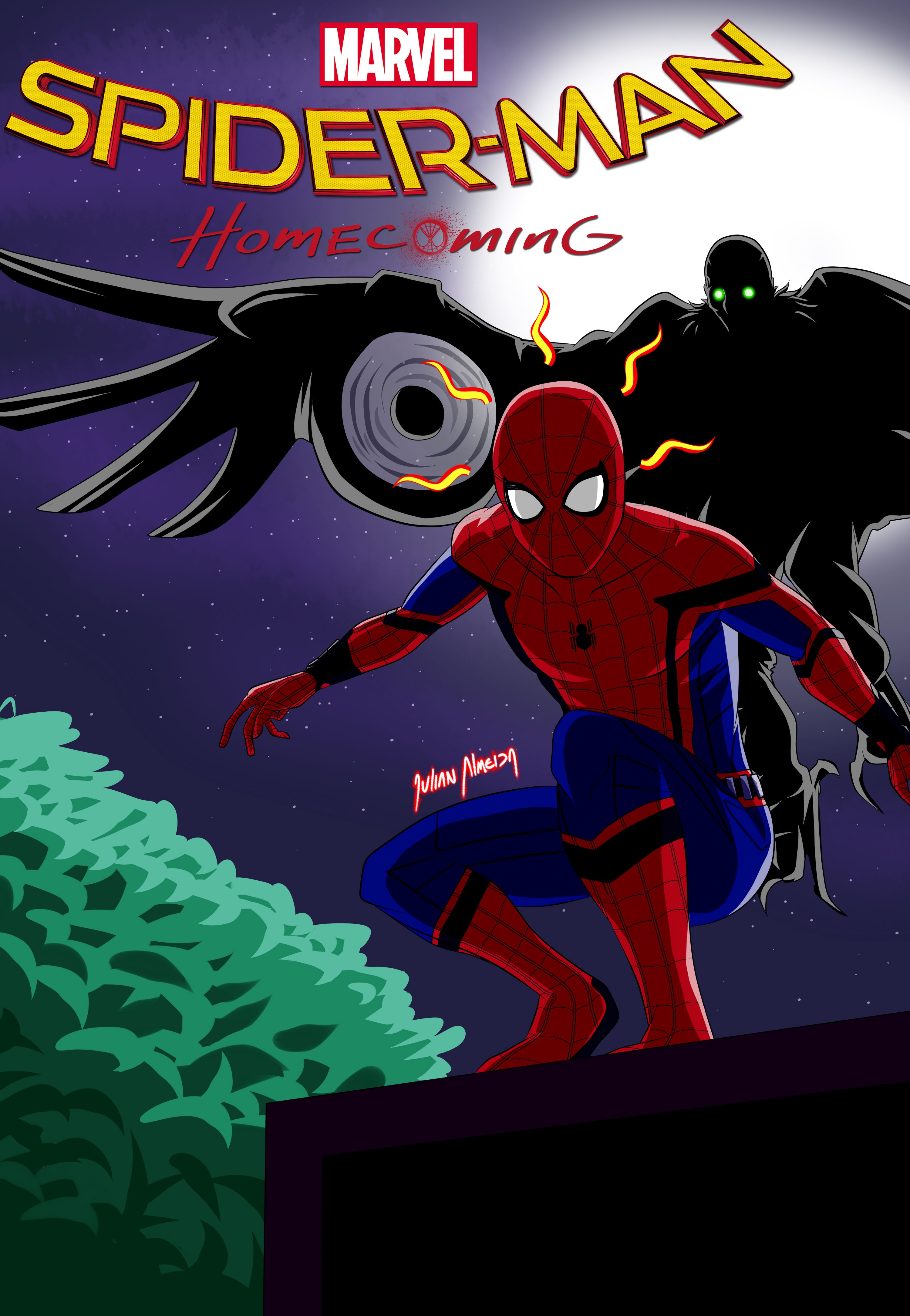 Vulture And Spiderman Homecoming Artwork Wallpapers
