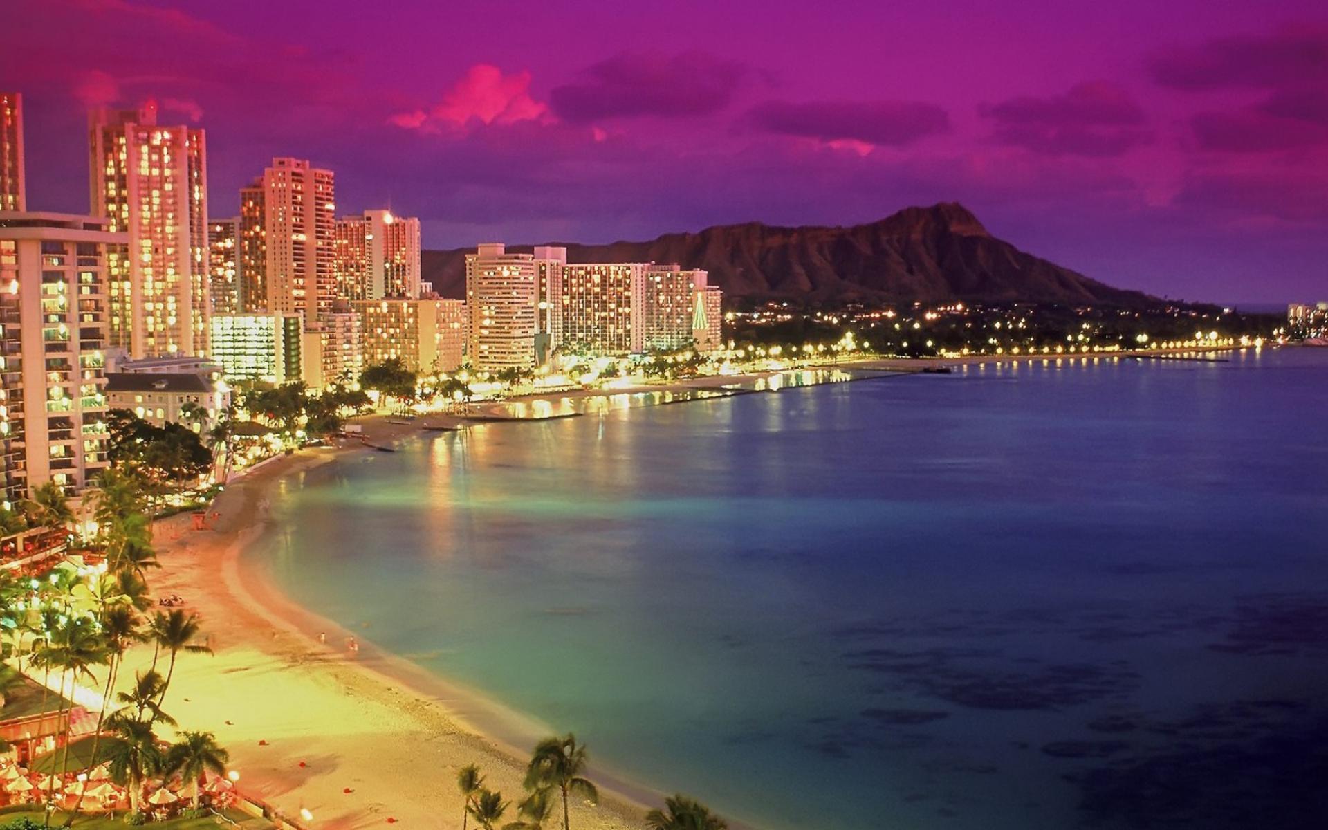 Waikiki Beach Sunset Wallpapers