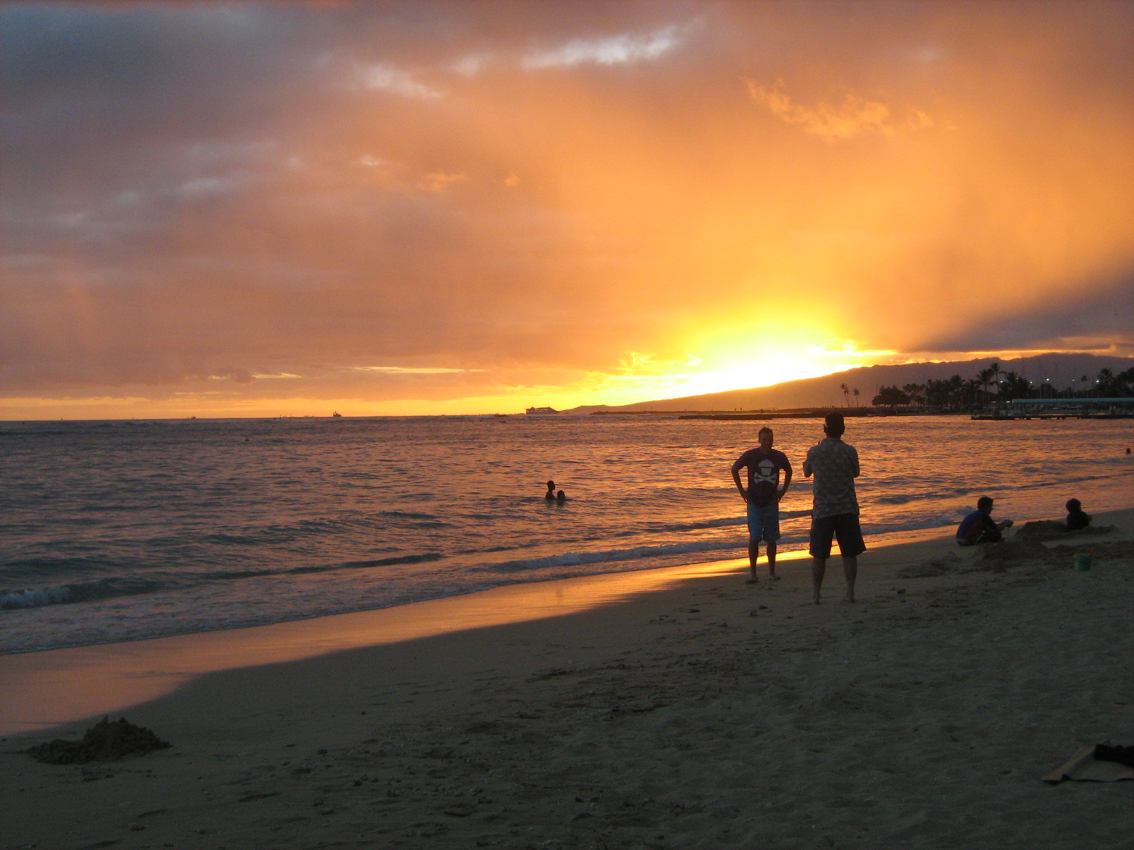 Waikiki Beach Sunset Wallpapers