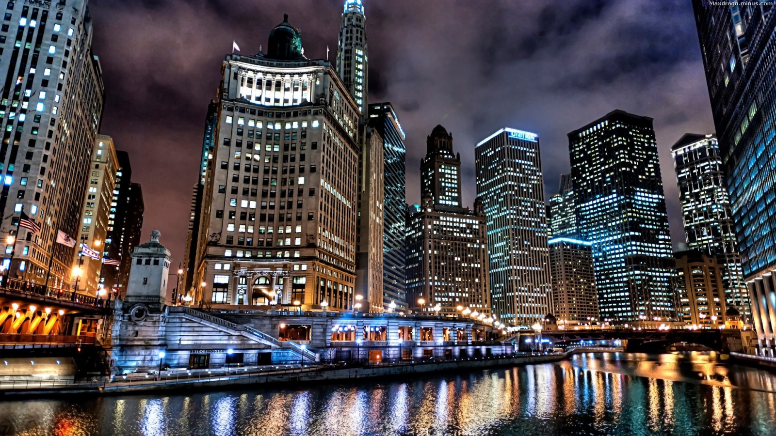 Wallpaper Chicago At Night Wallpapers