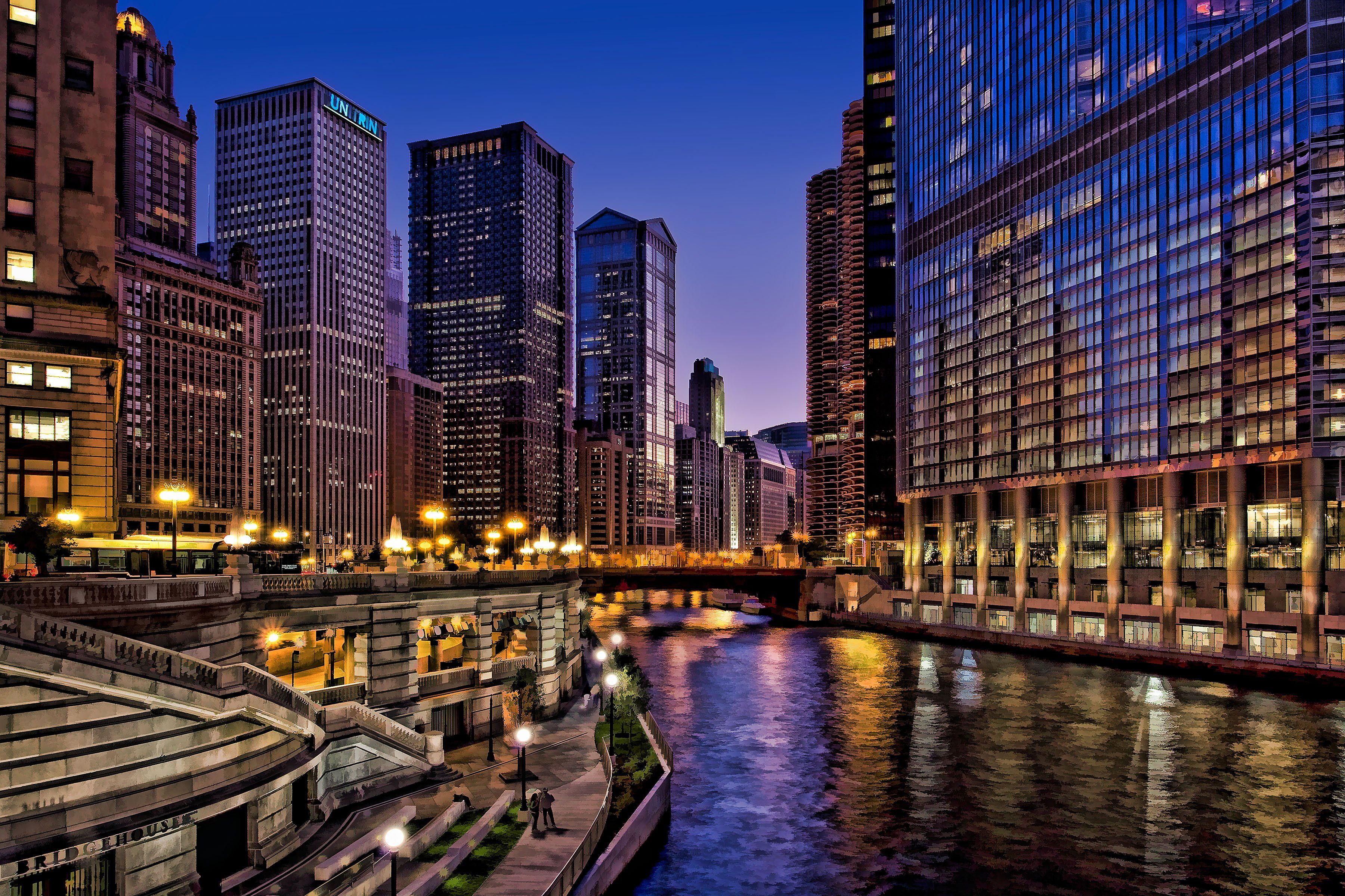 Wallpaper Chicago At Night Wallpapers