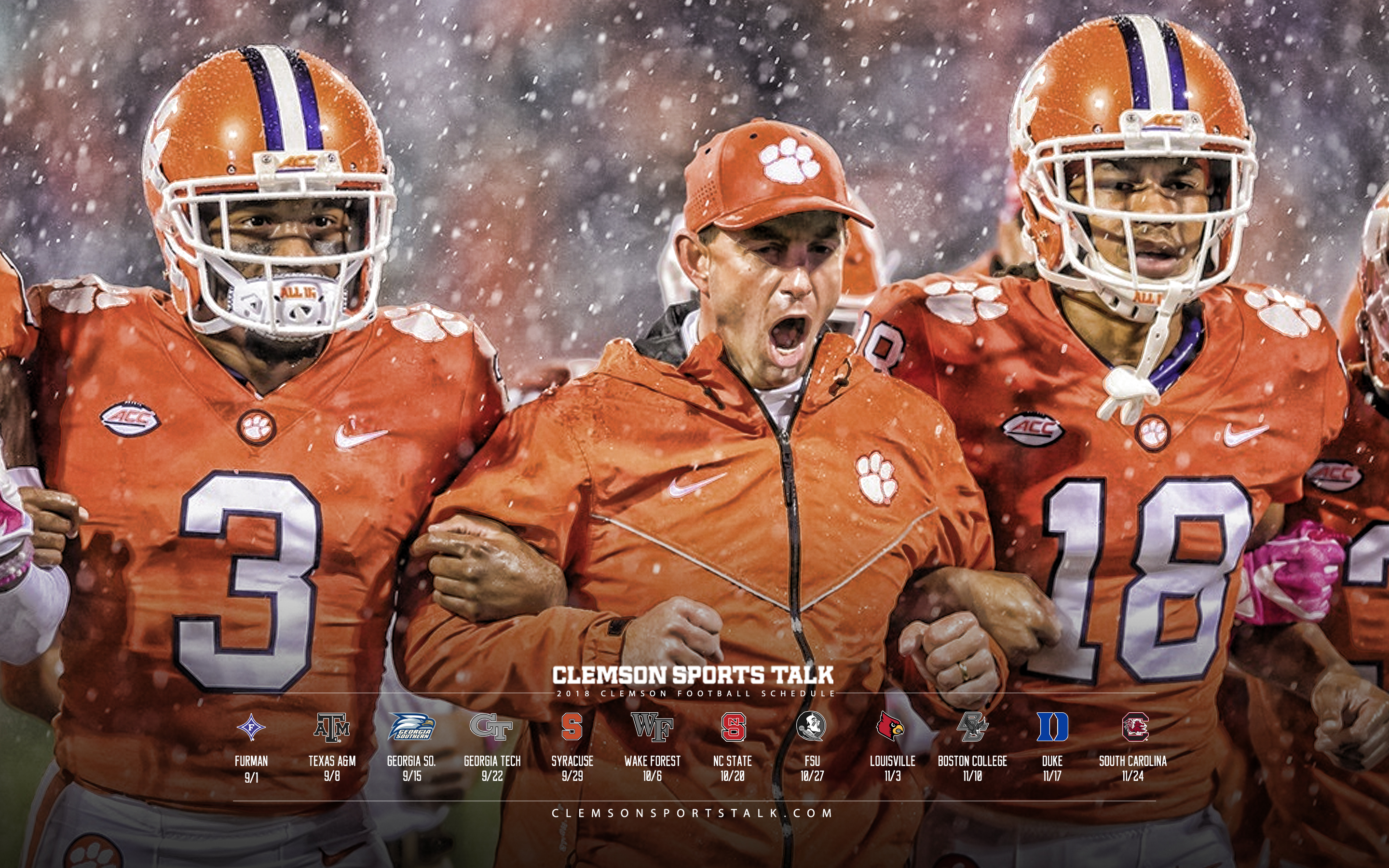 Wallpaper Clemson Football Logo Wallpapers