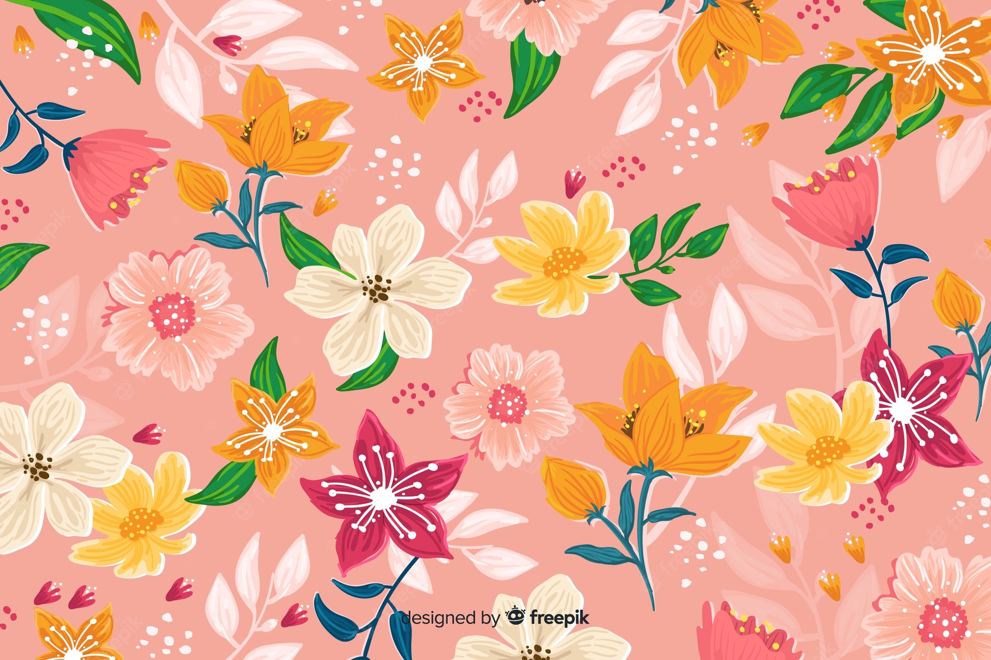 Wallpaper Floral Background