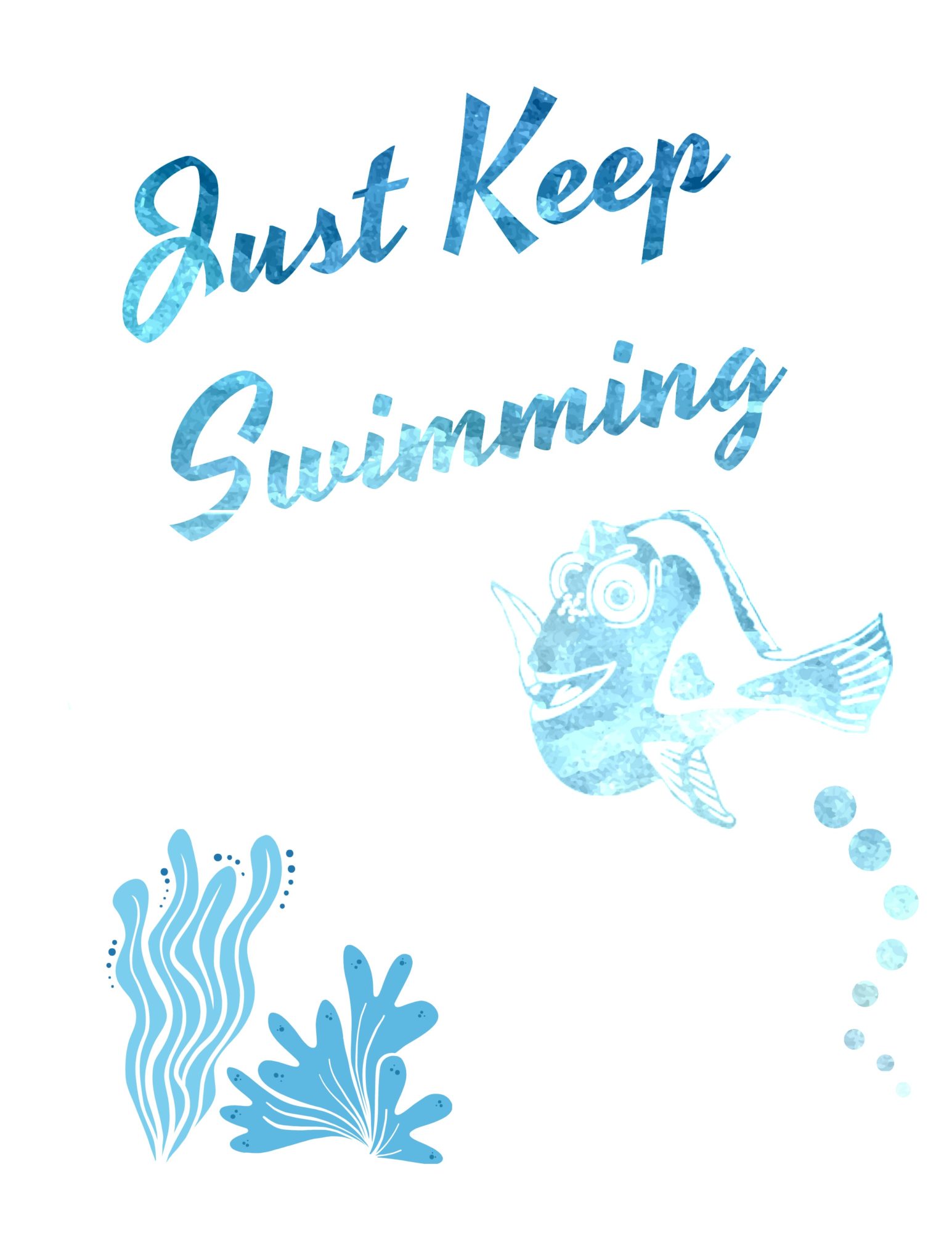 Wallpaper Just Keep Swimming Quote Wallpapers