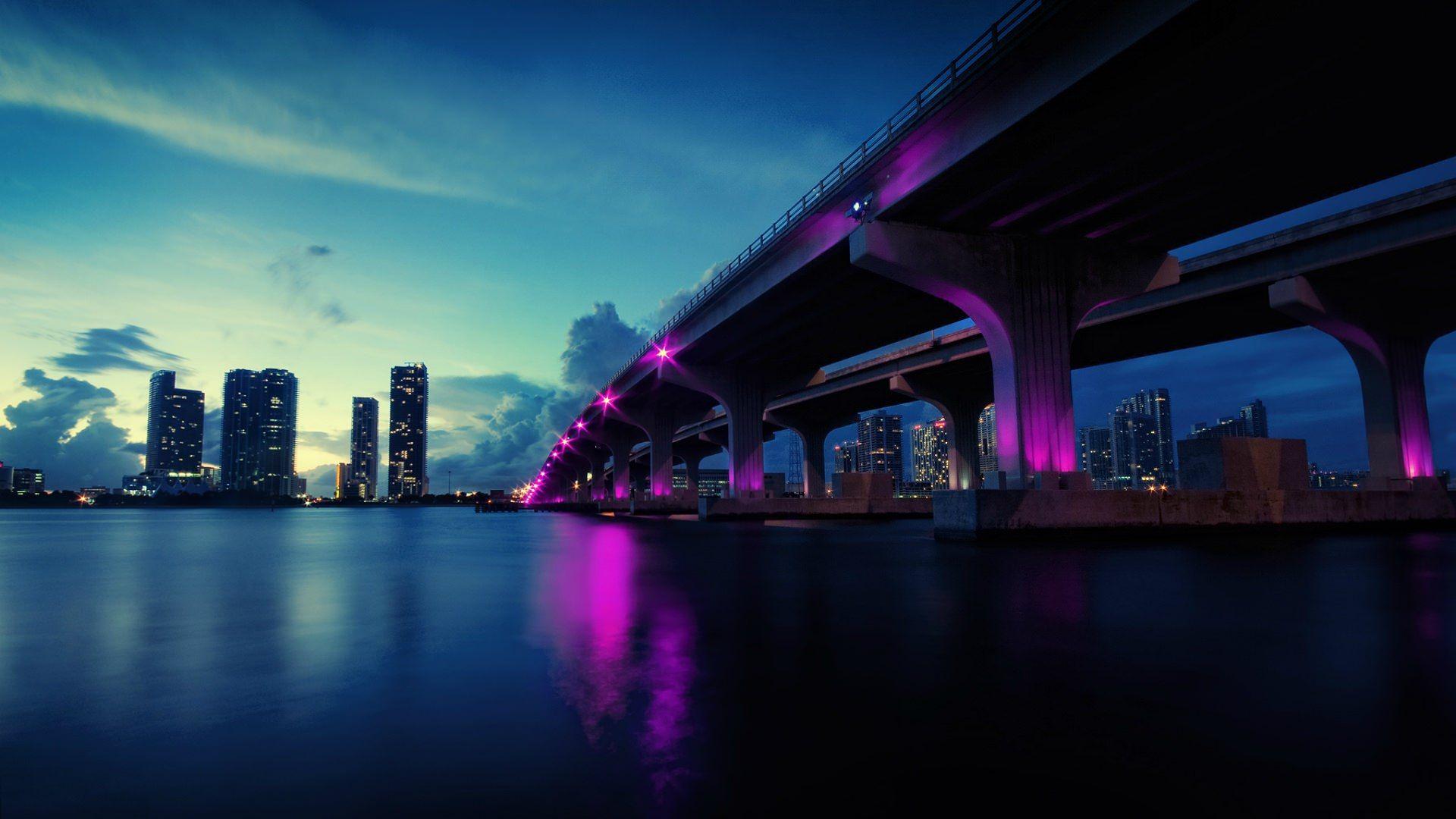 Wallpaper Miami Blue Color Wallpapers