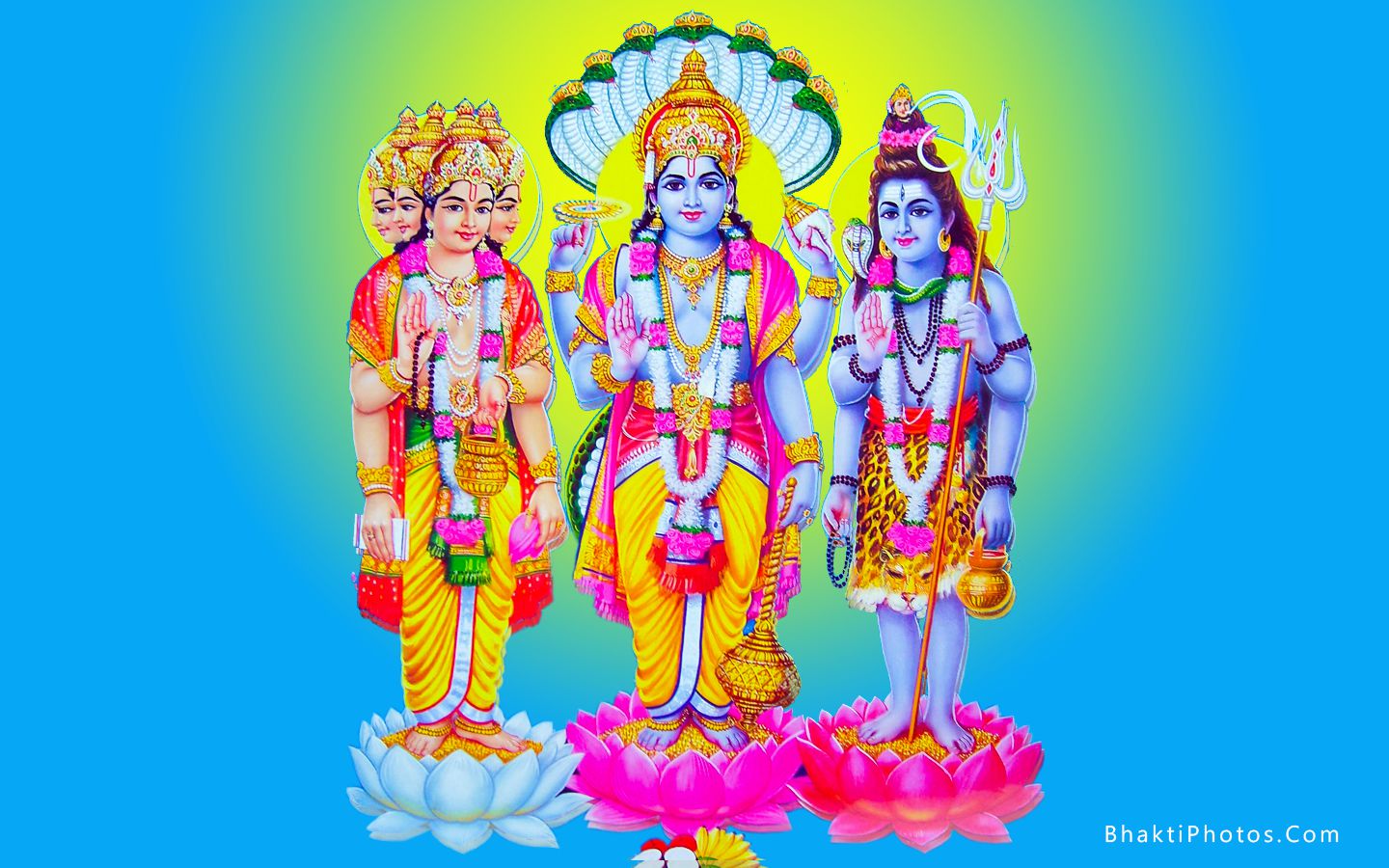 Wallpaper Of Brahma, Vishnu, And Mahesh Wallpapers