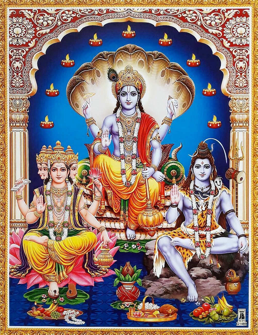 Wallpaper Of Brahma, Vishnu, And Mahesh Wallpapers