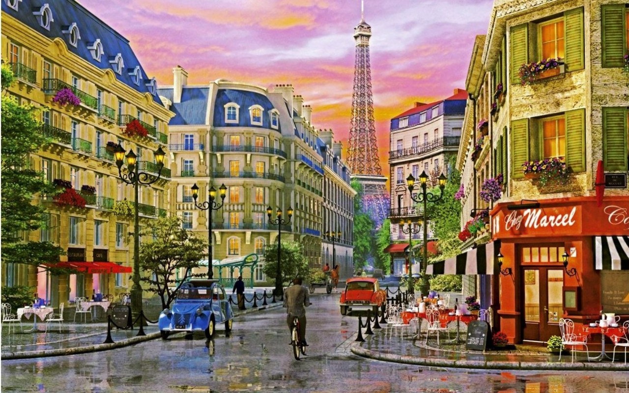 Wallpaper Paris Cafe Wallpapers