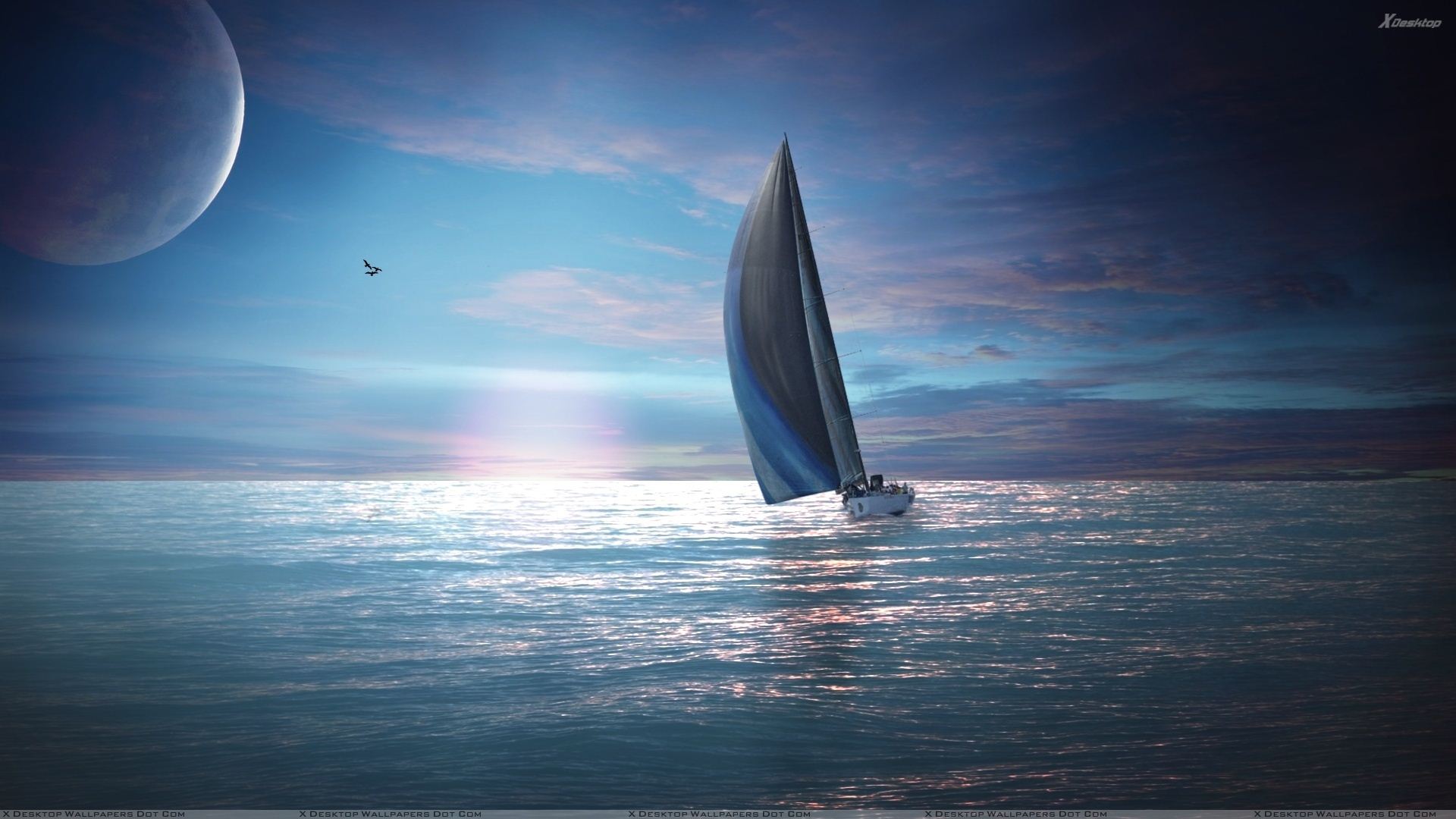 Wallpaper Sailboat Sunset Wallpapers