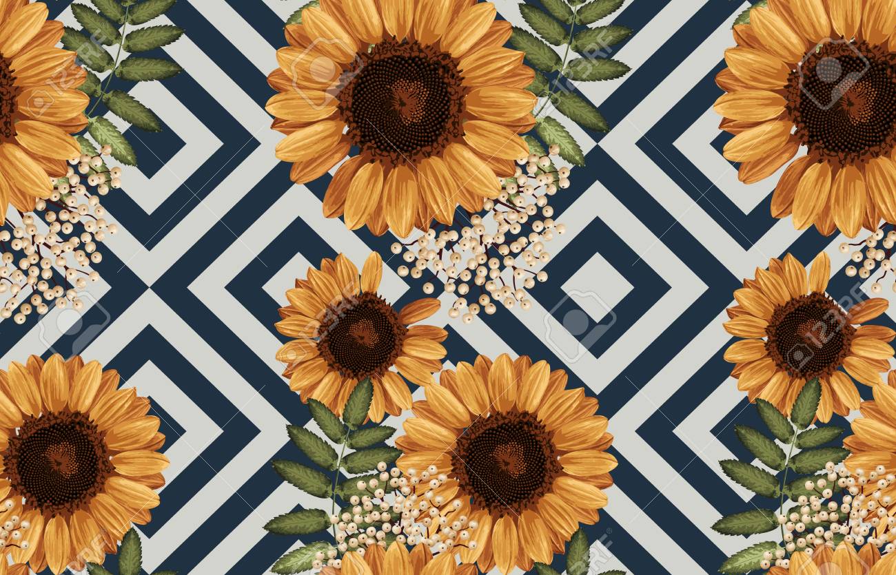 Wallpaper Sunflower Background