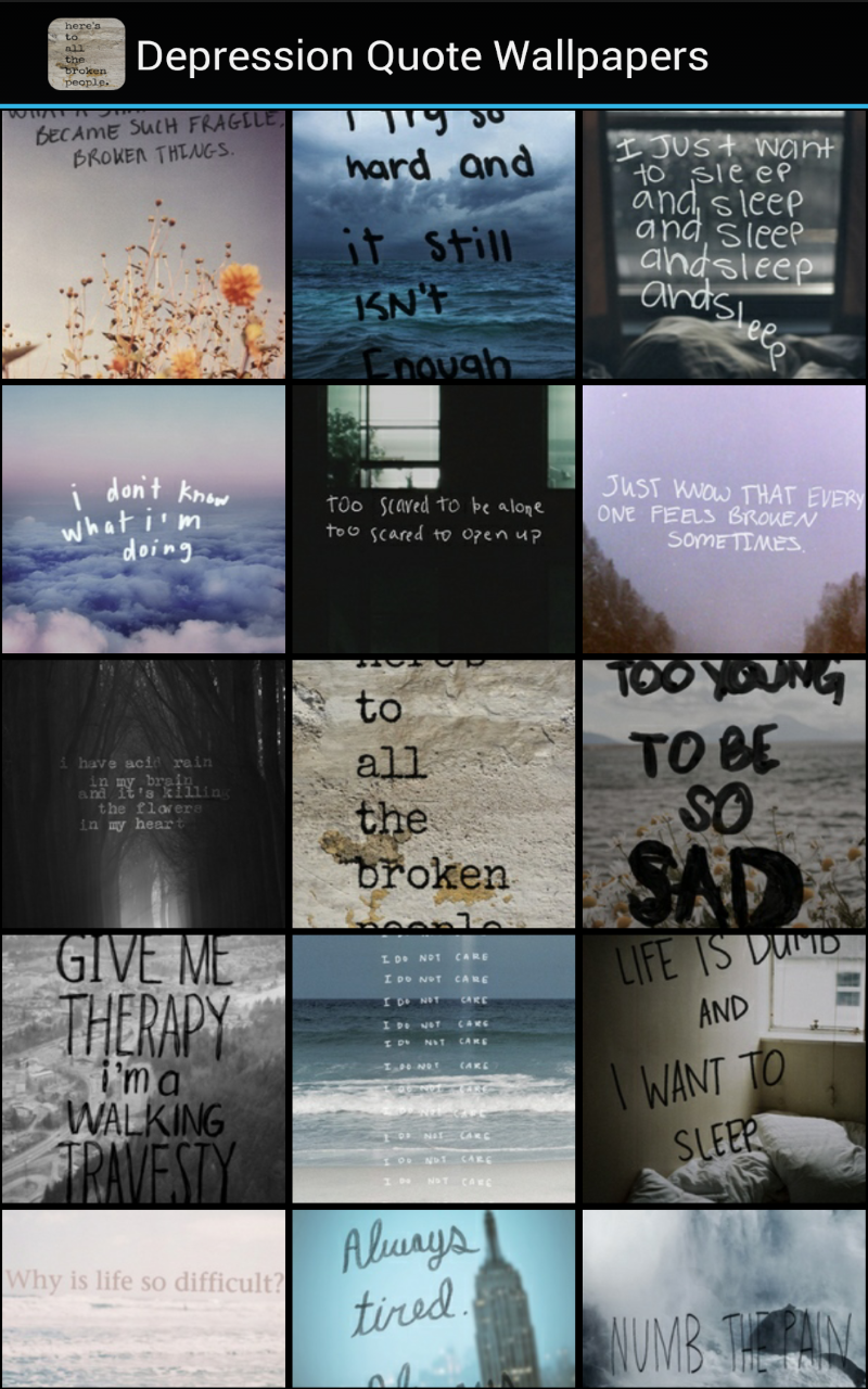 Wallpapers For Depressed People Wallpapers