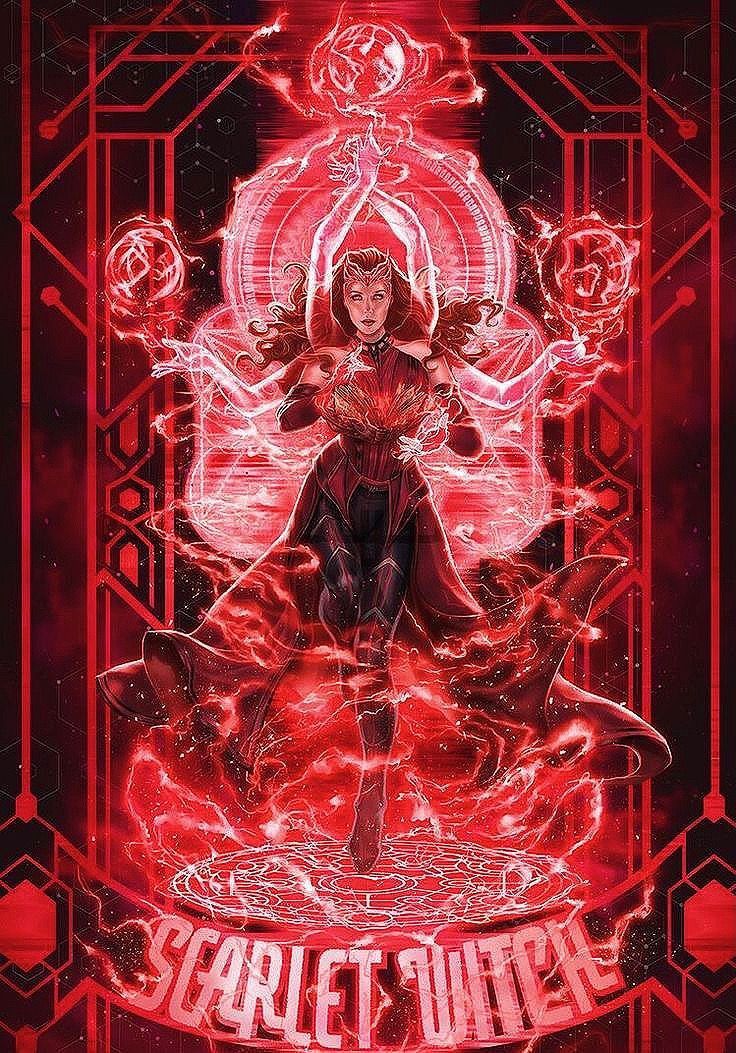 Wanda Maximoff Poster Art Wallpapers