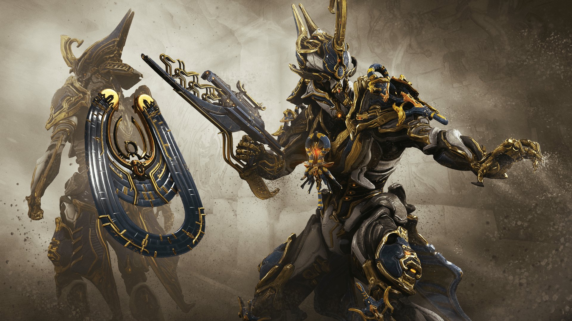 Warframe Gold Armour Wallpapers