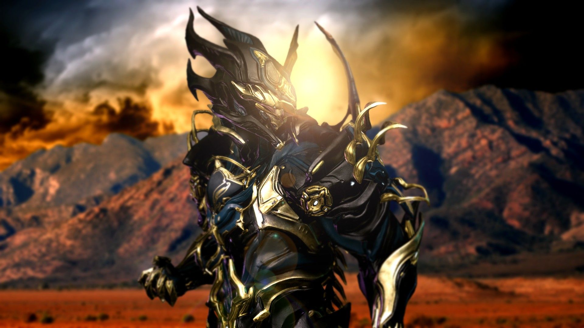 Warframe Gold Armour Wallpapers