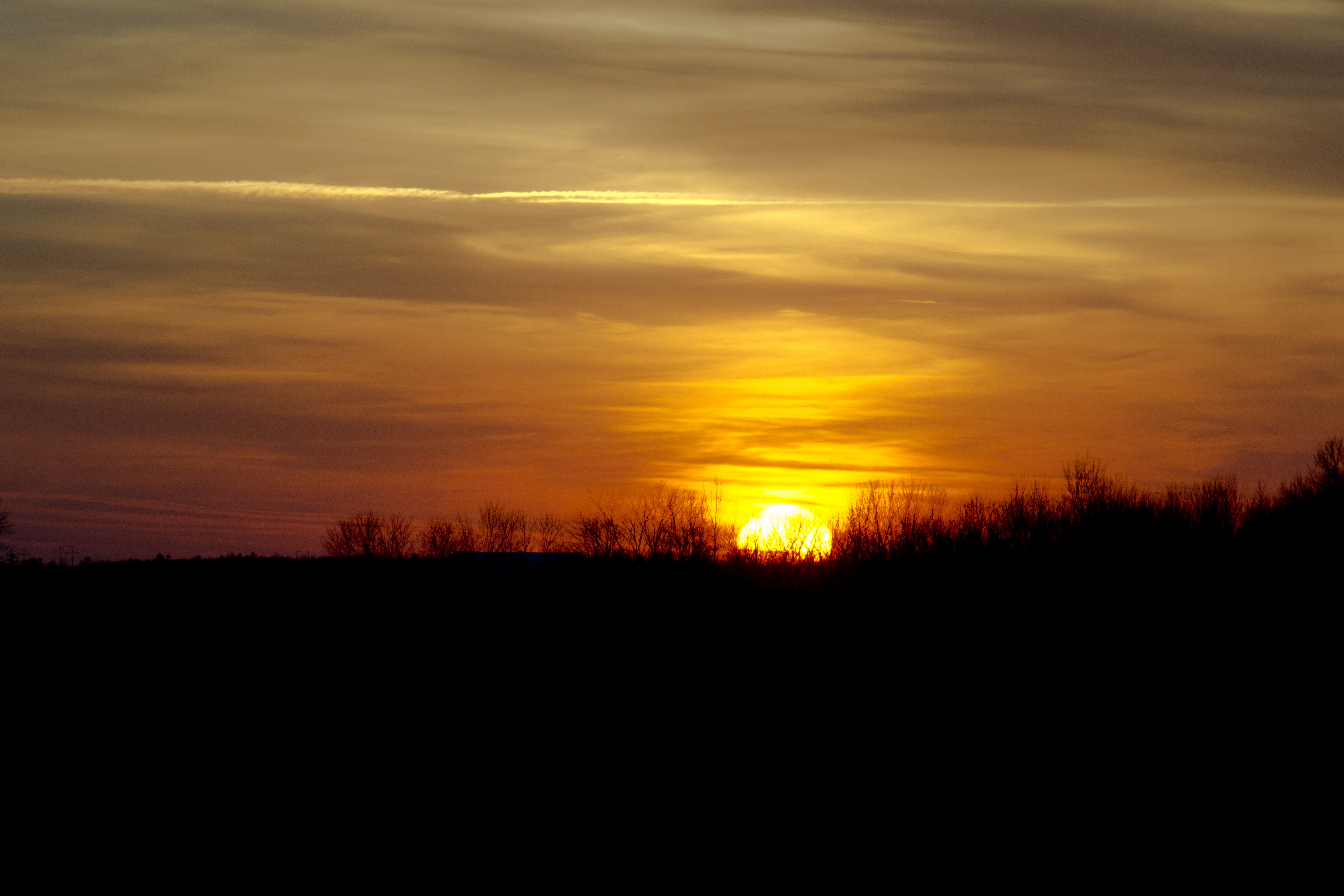 Warm Cloudy Evening Sunrise Wallpapers