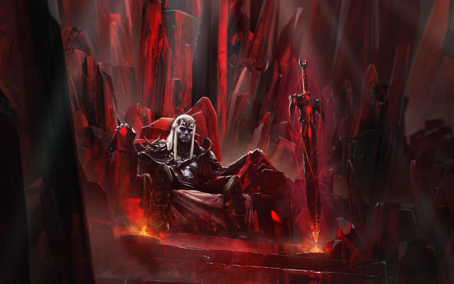 Warrior On The Throne Fantasy
 Wallpapers