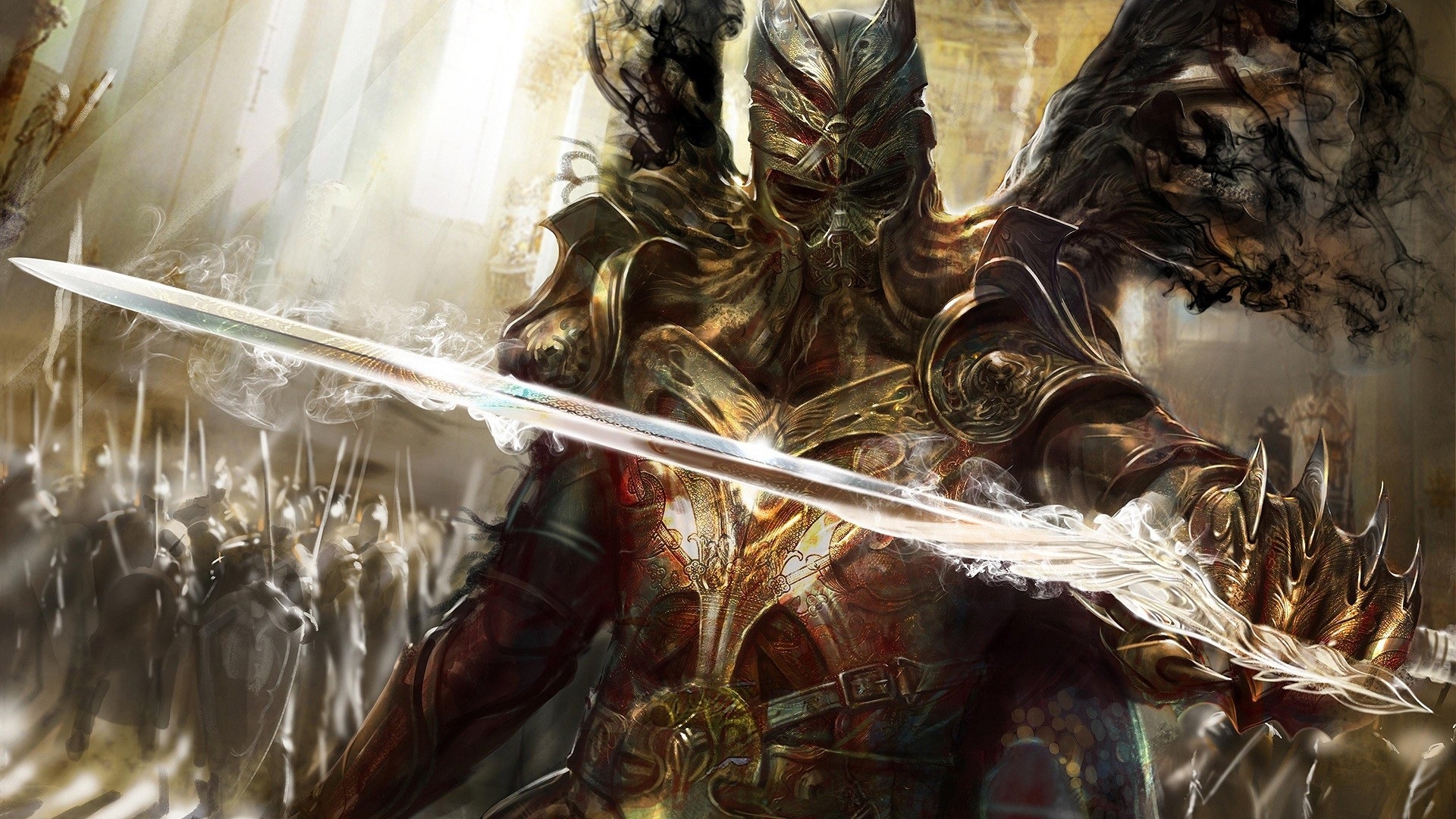Warrior With Sword
 Wallpapers