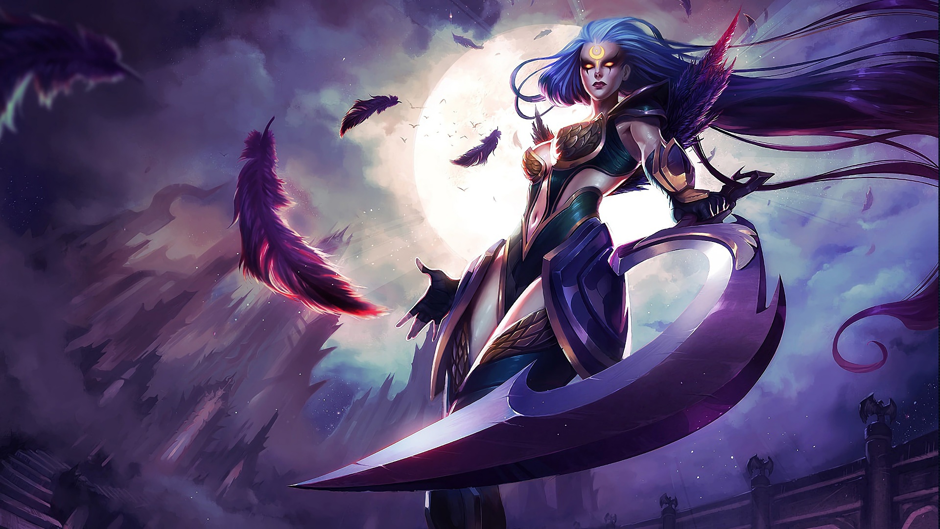 Warriro Diana League Of Legends Wallpapers