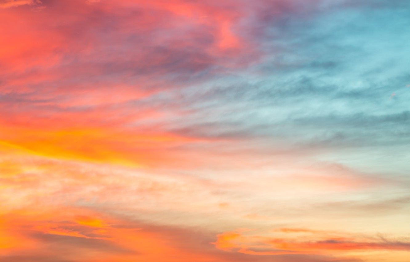 Watching Artistic Sunset Clouds Wallpapers