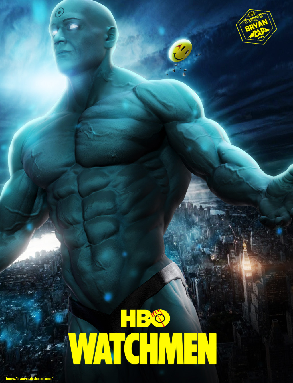 Watchmen Hbo Dr Manhattan Logo Wallpapers