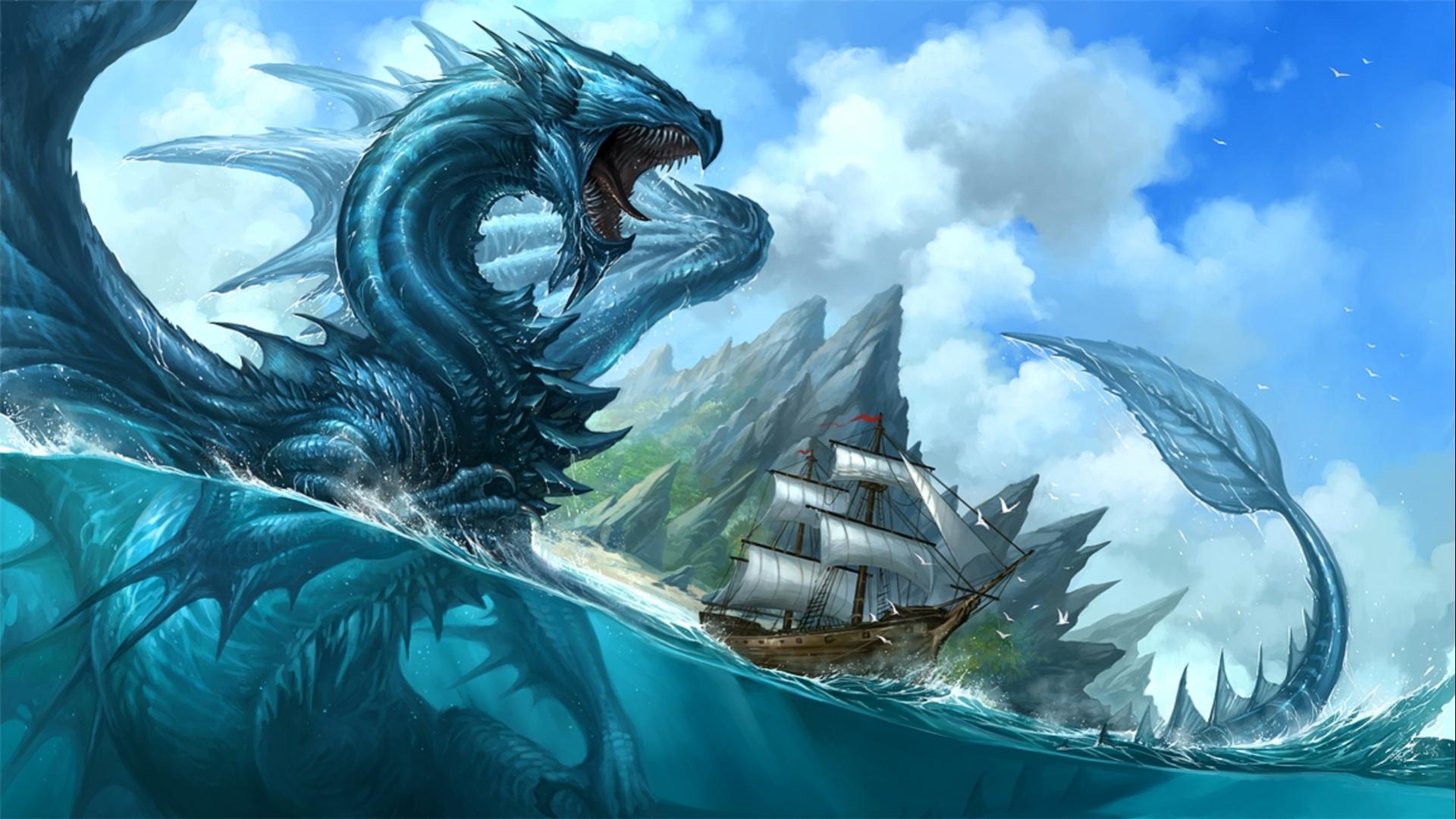 Water Dragon Artwork Wallpapers