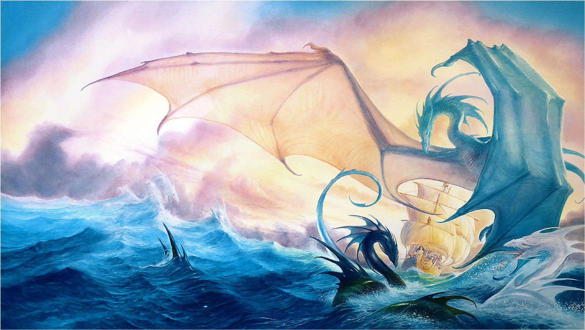 Water Dragon Artwork Wallpapers