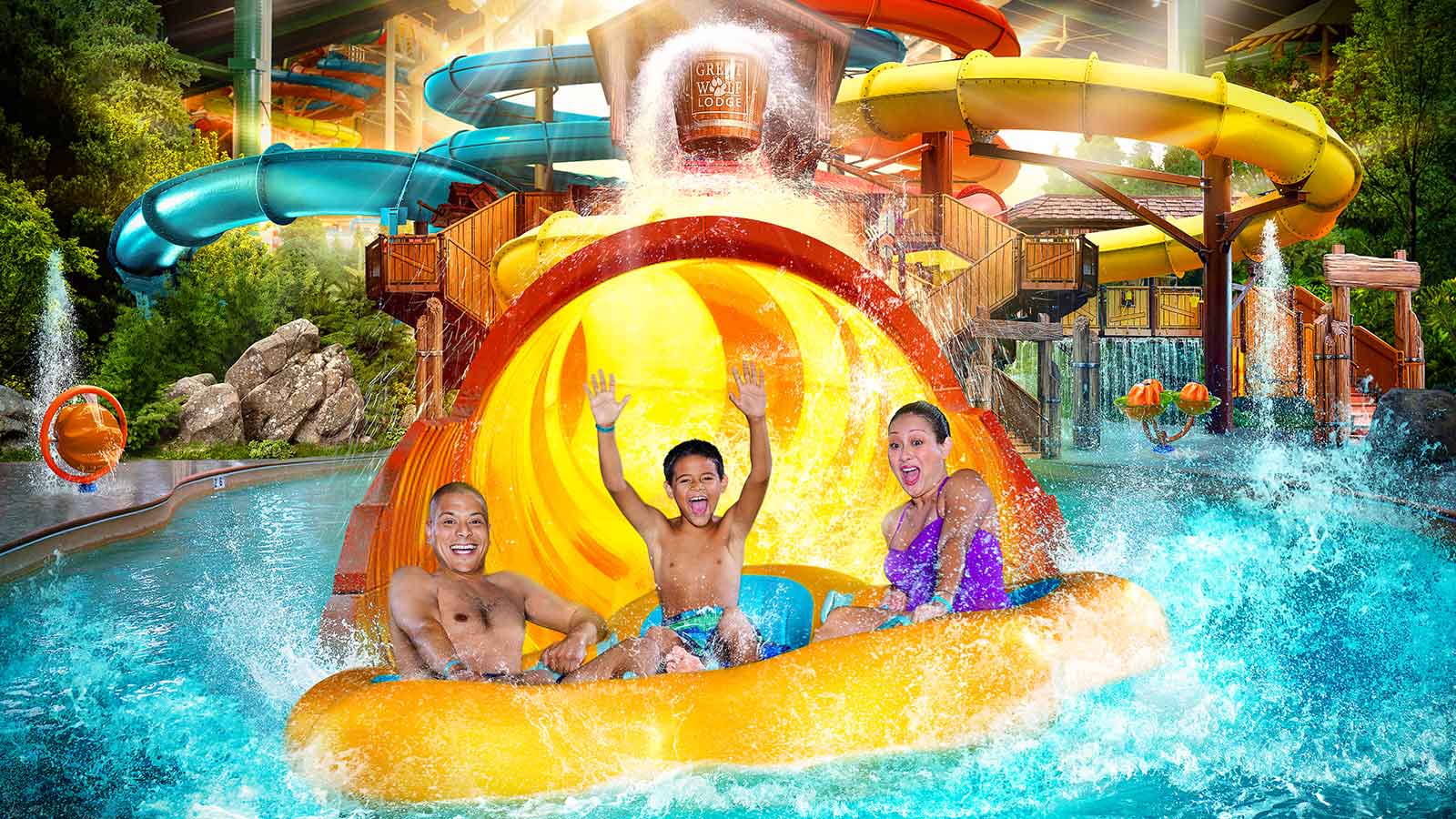 Water Park Background