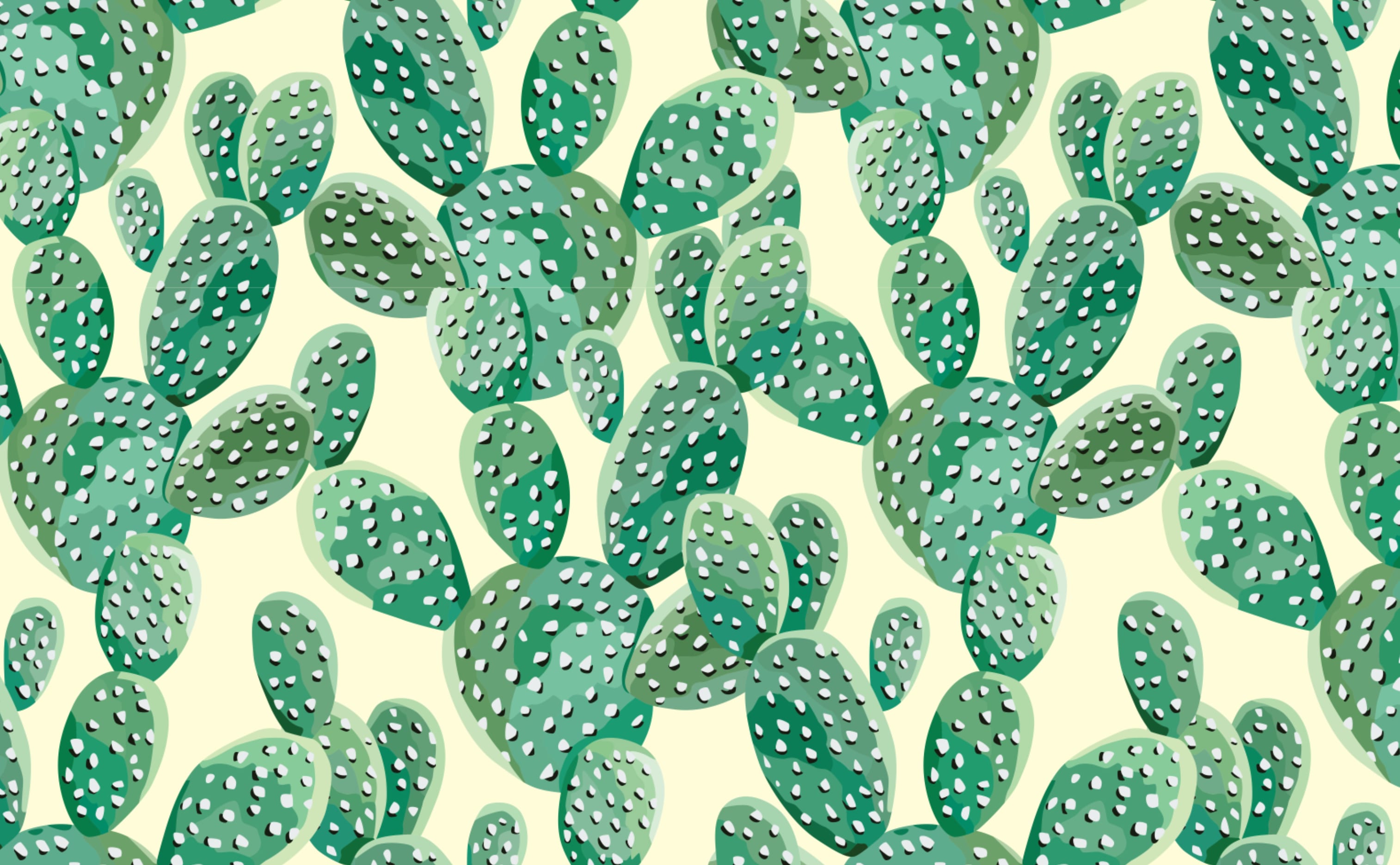 Watercolor Cactus Background