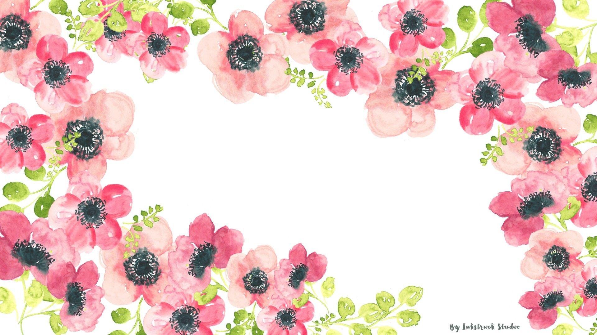 Watercolor Flower Desktop Background