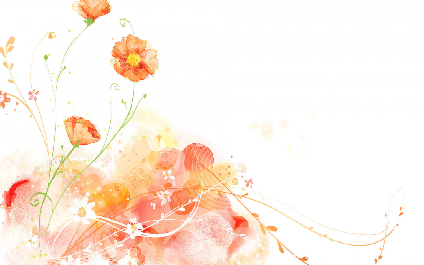 Watercolor Flower Desktop Background