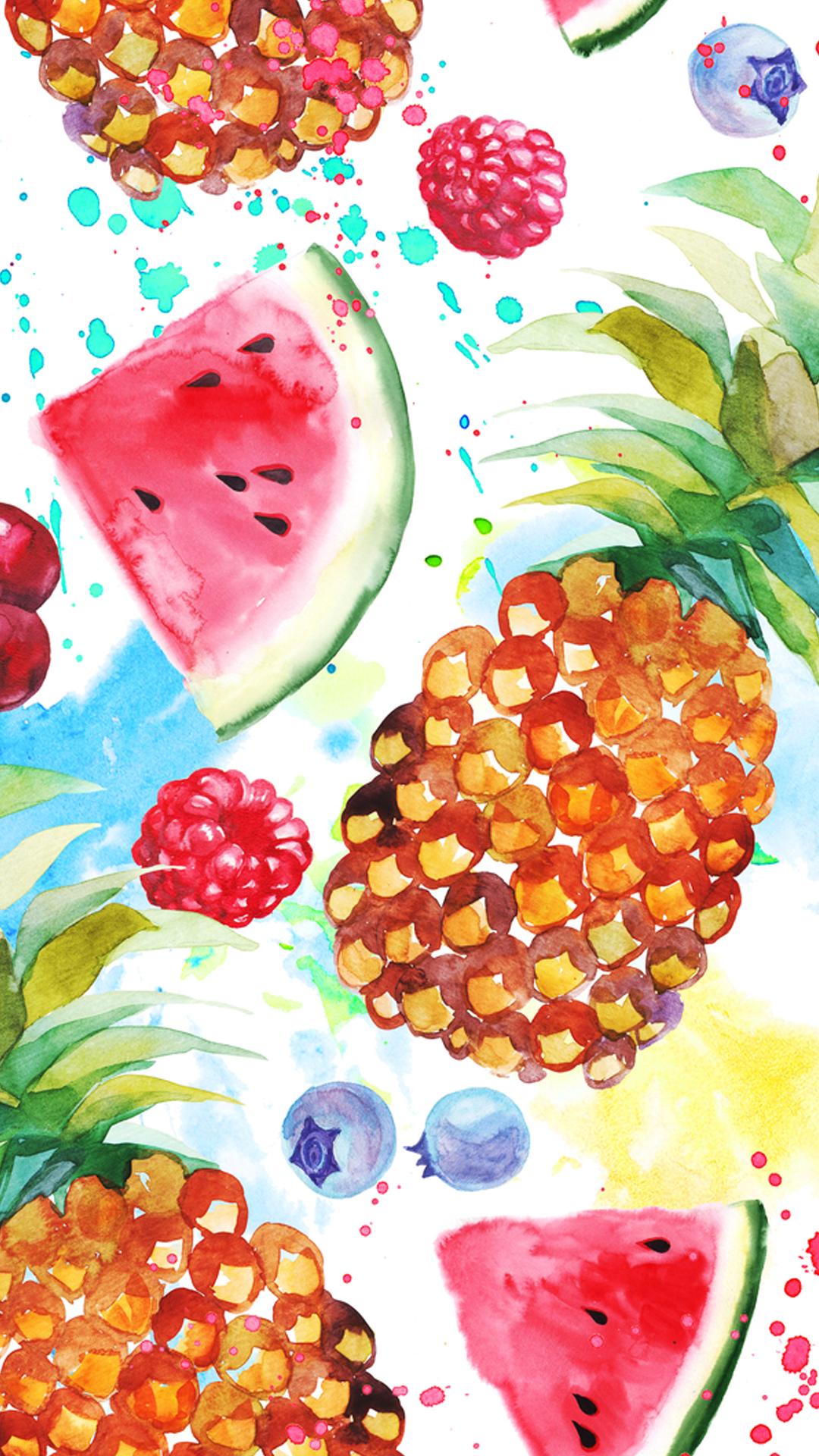 Watercolor Fruit Wallpapers