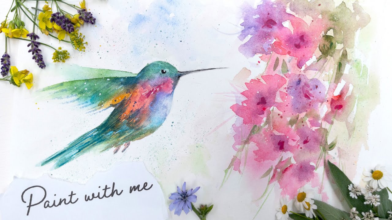 Watercolor Hummingbird Images Wallpapers