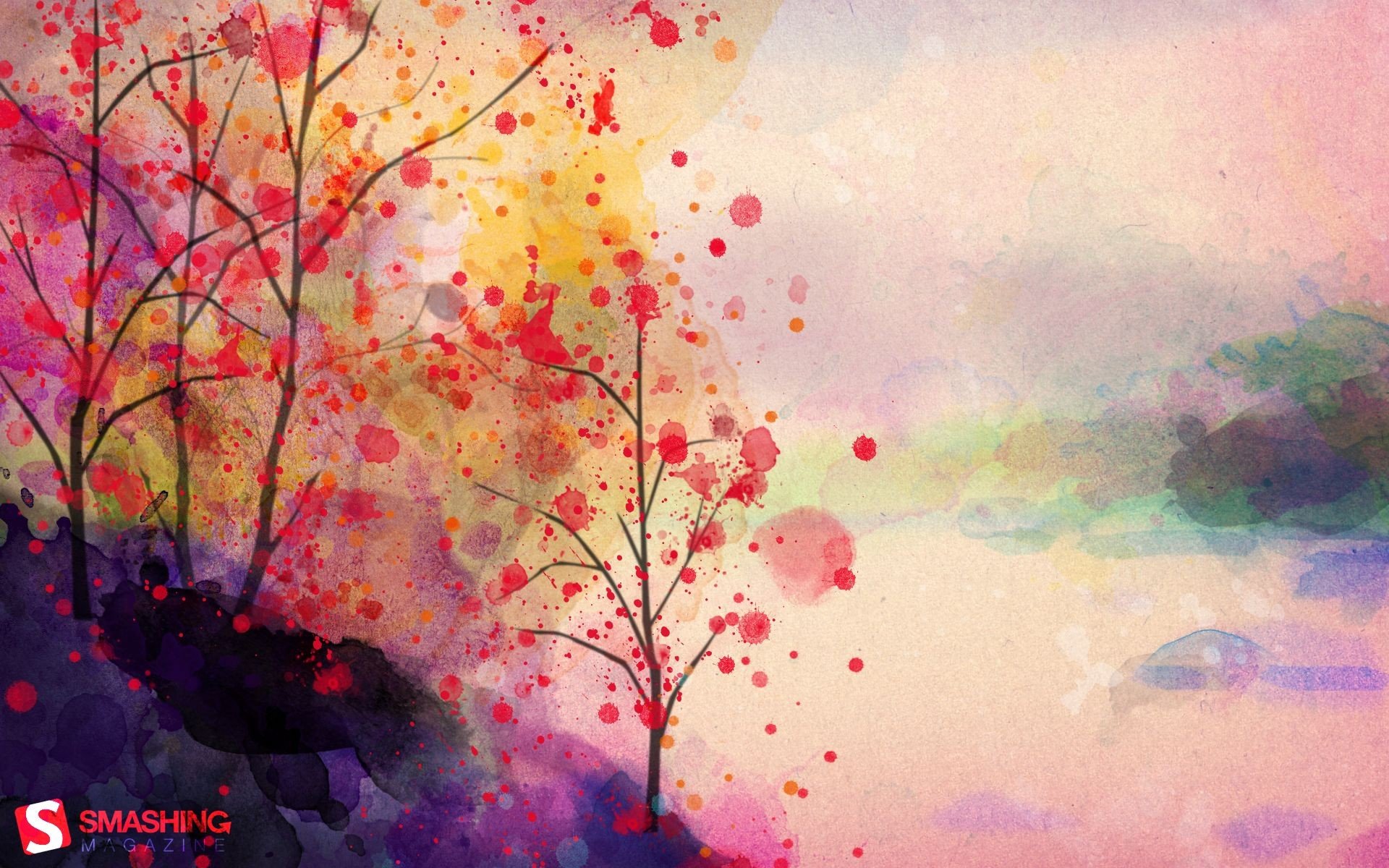 Watercolor Landscape Wallpapers