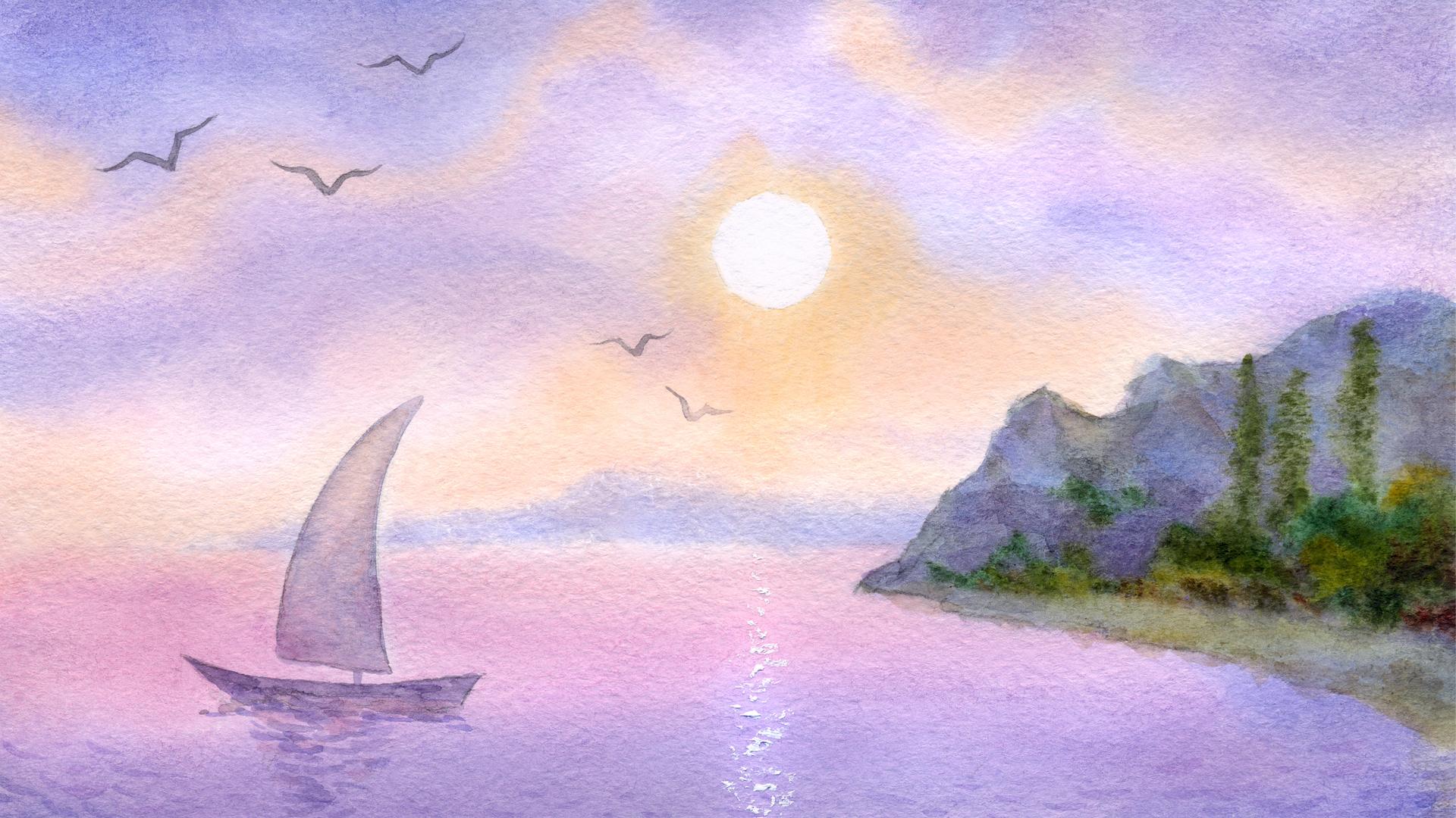 Watercolor Landscape Wallpapers