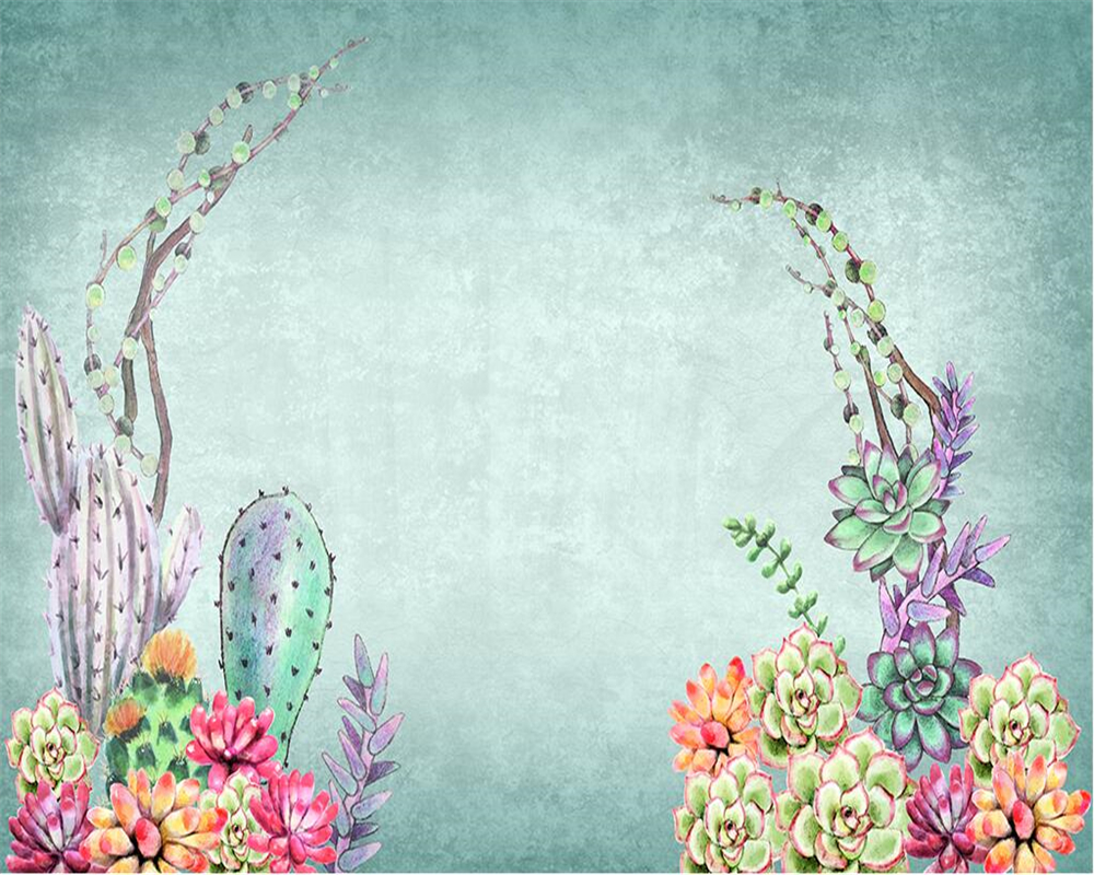 Watercolor Succulent Wallpapers