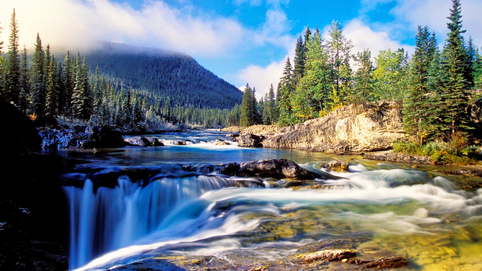 Waterfall Landscape Wallpapers