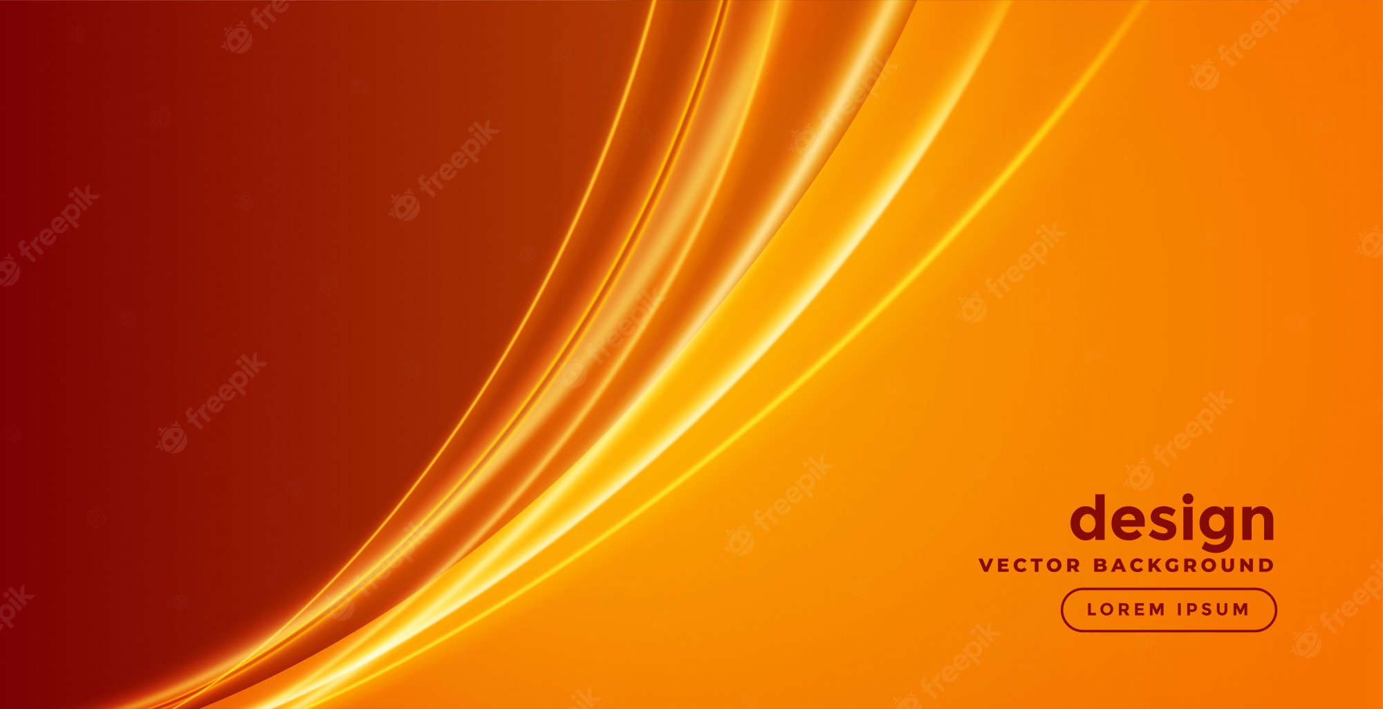 Wavy Orange Background