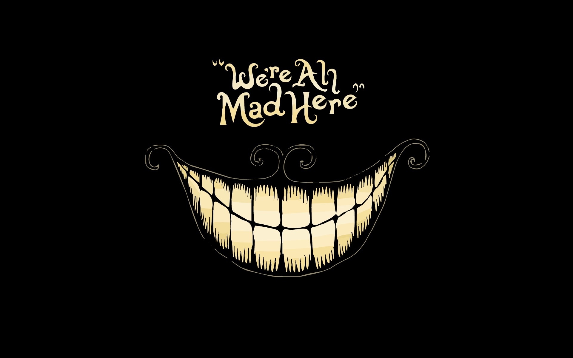 We Are All Mad Here Cheshire Cat Wallpapers